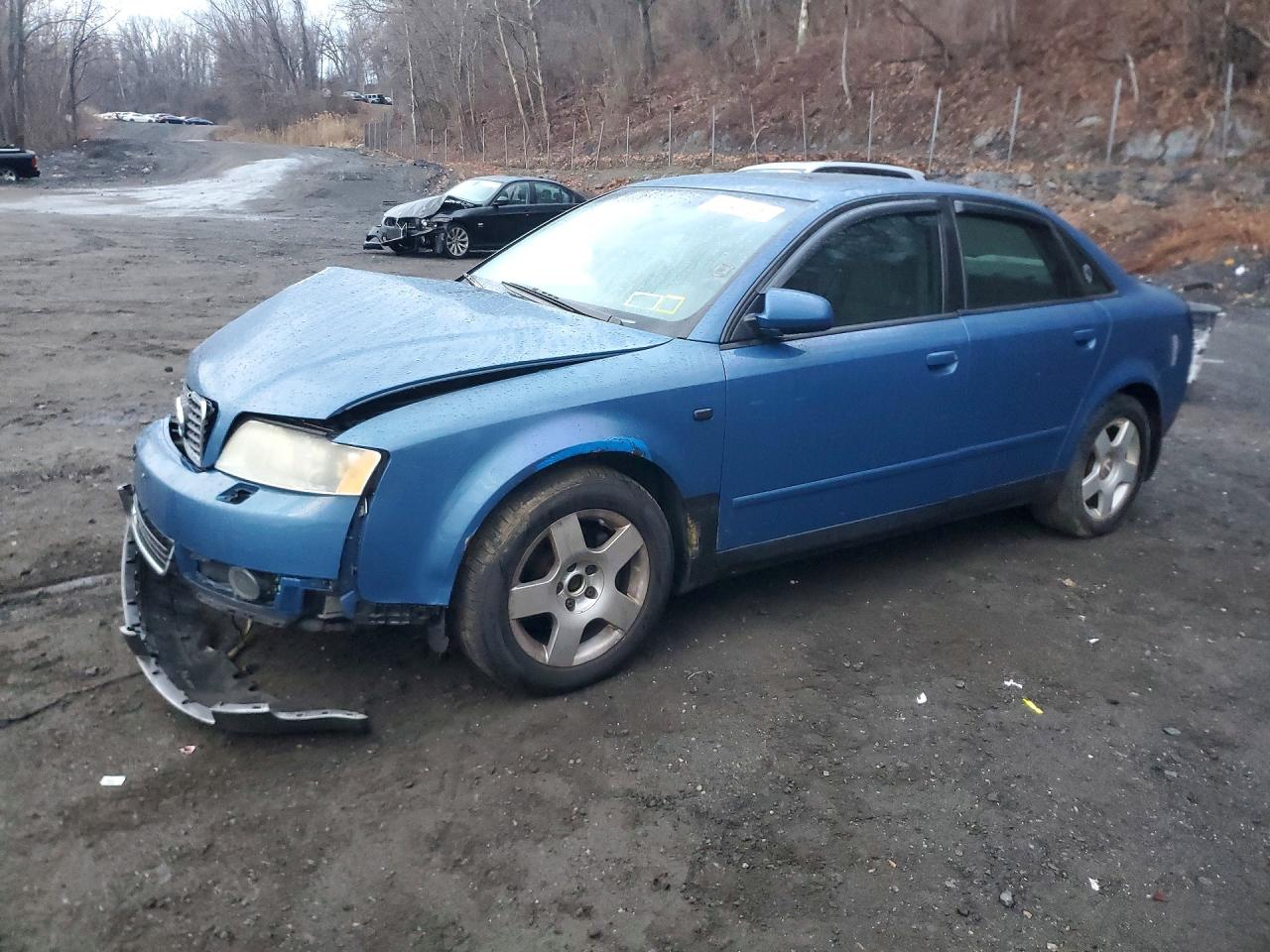 2002 Audi A4 1.8t Quattro Blue vin: WAULC68E82A308471