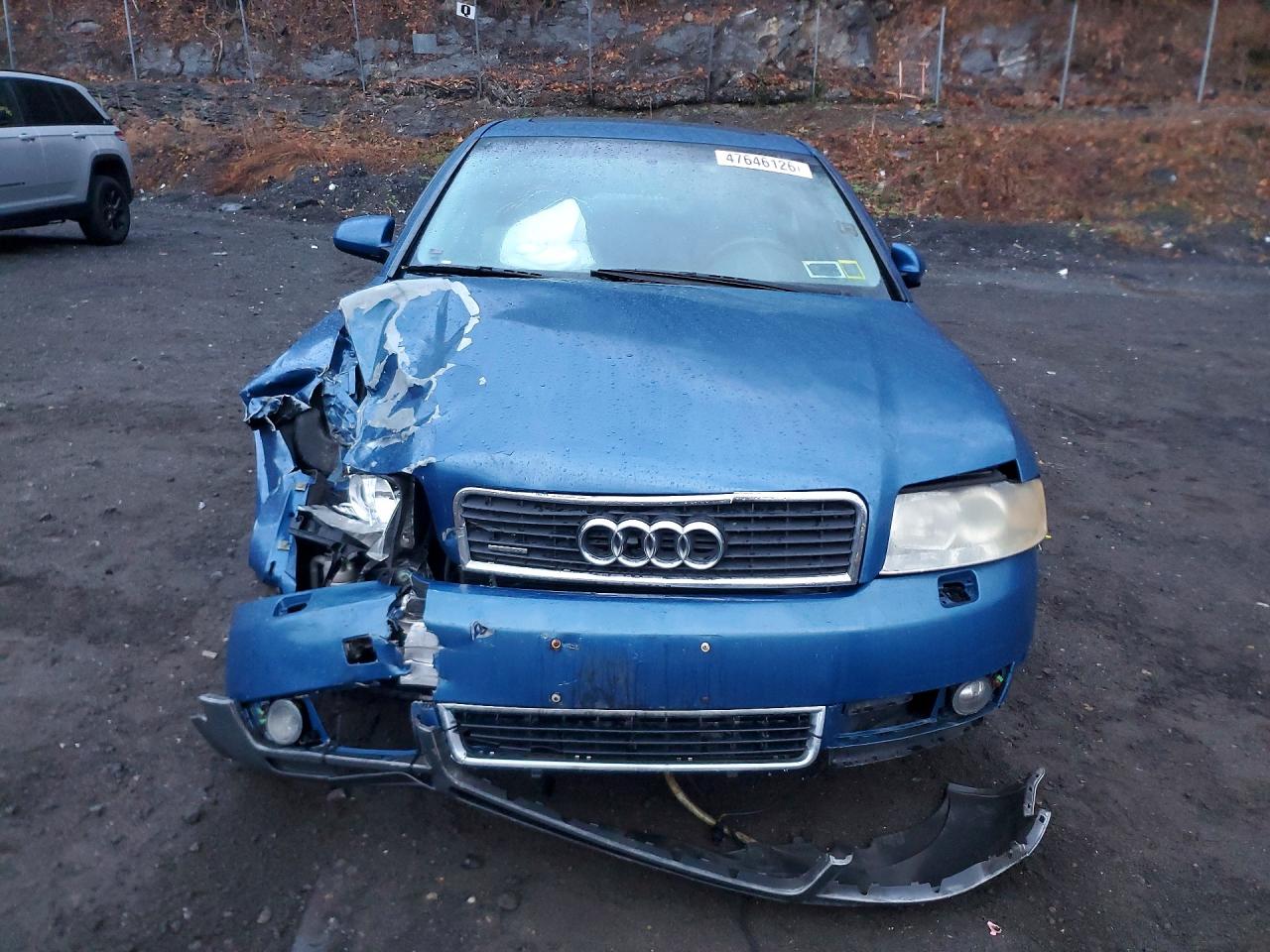 2002 Audi A4 1.8t Quattro Blue vin: WAULC68E82A308471