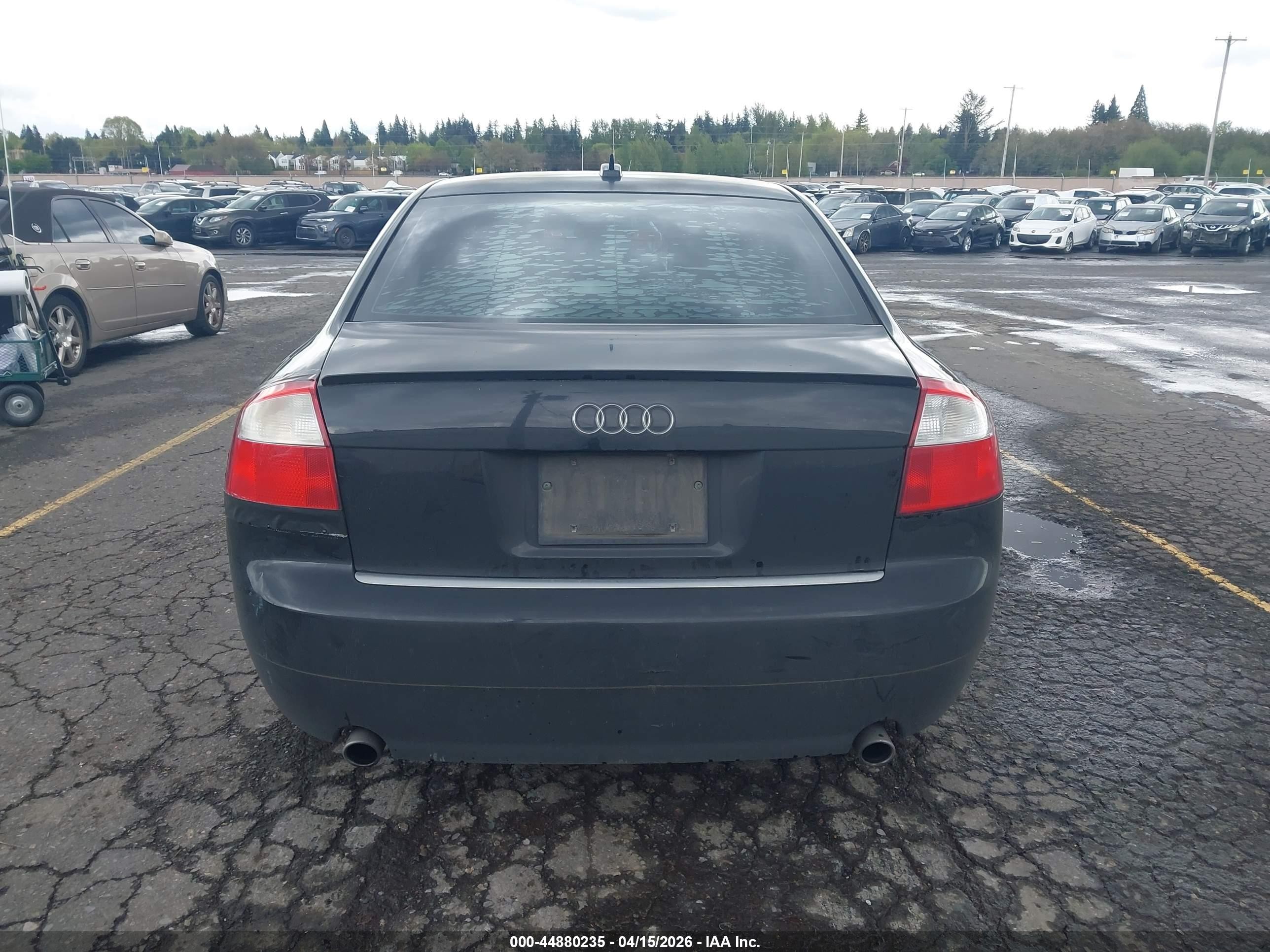 2005 Audi A4 1.8t Black vin: WAULC68E85A060498