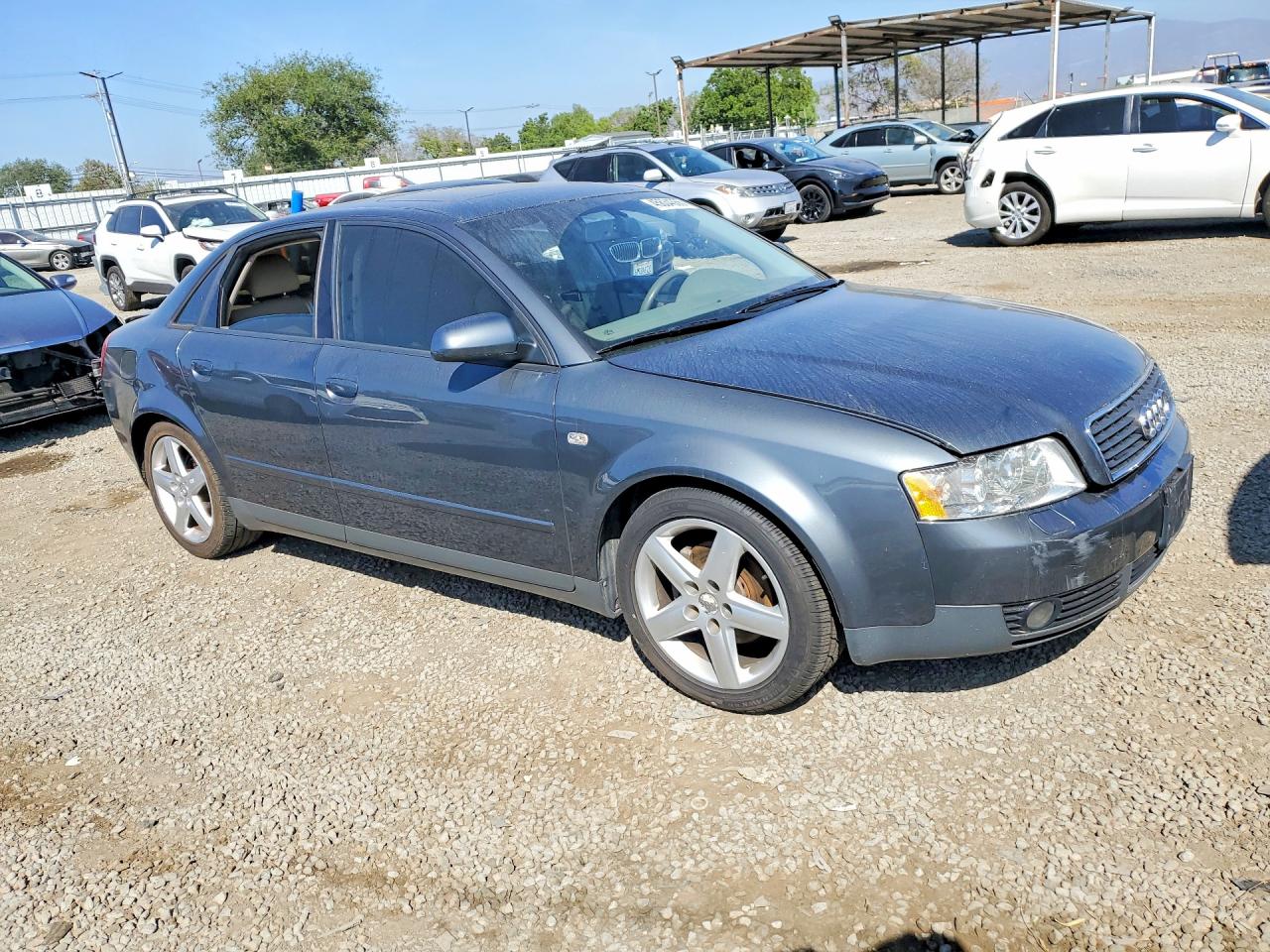 2002 Audi A4 1.8t Quattro Gray vin: WAULC68E92A034570