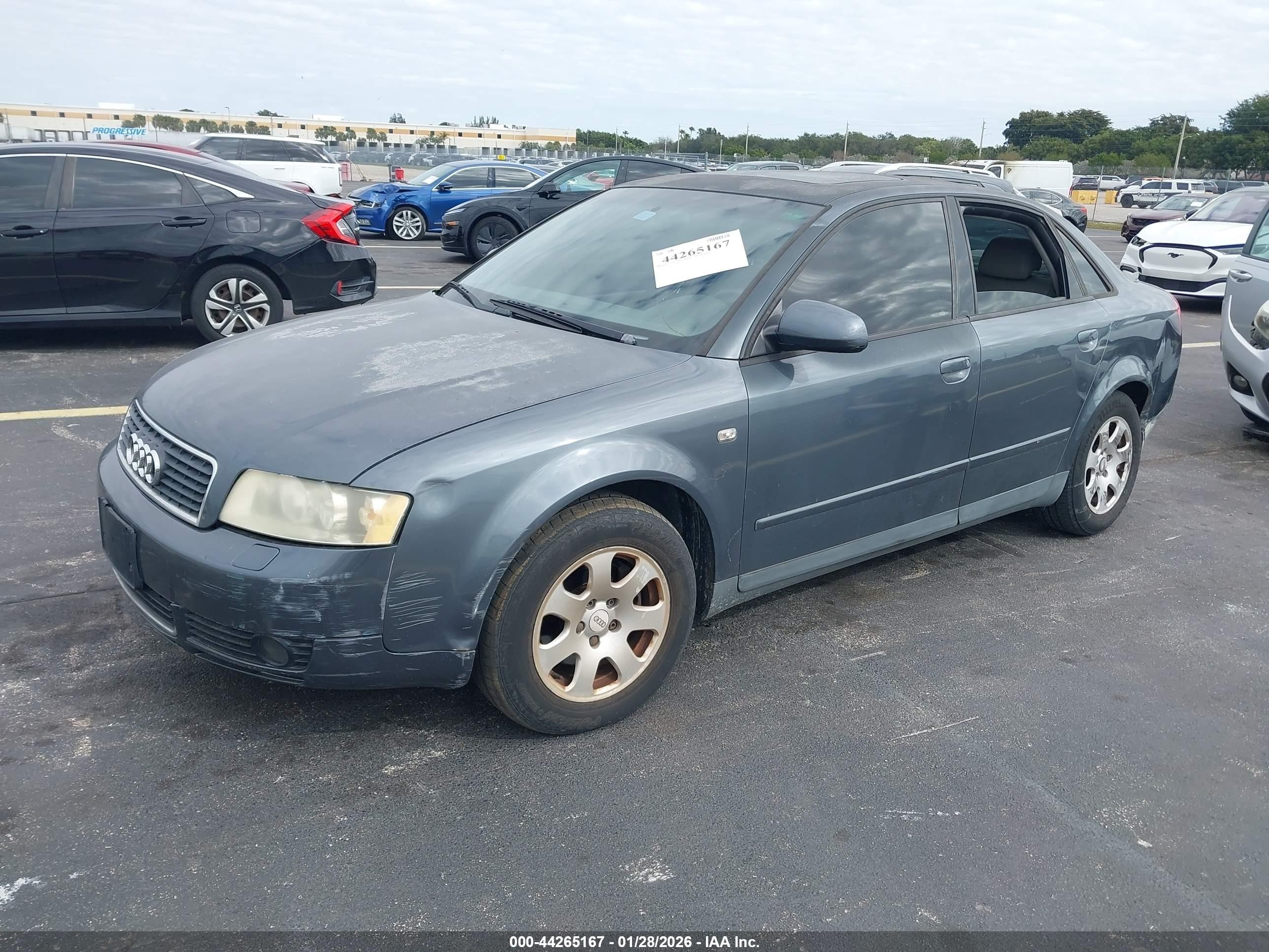 2002 Audi A4 1.8t Gray vin: WAULC68E92A178460