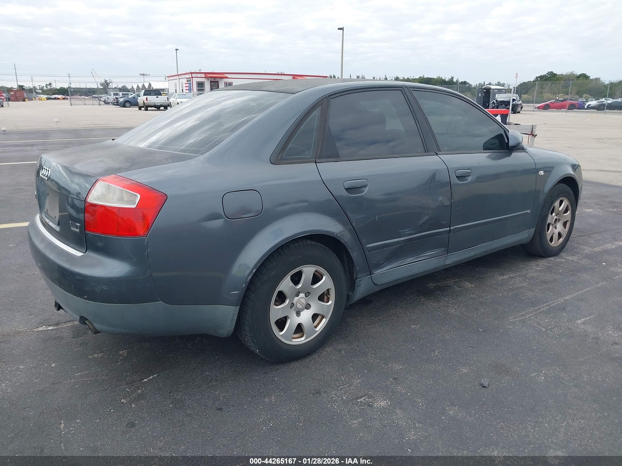 2002 Audi A4 1.8t Gray vin: WAULC68E92A178460