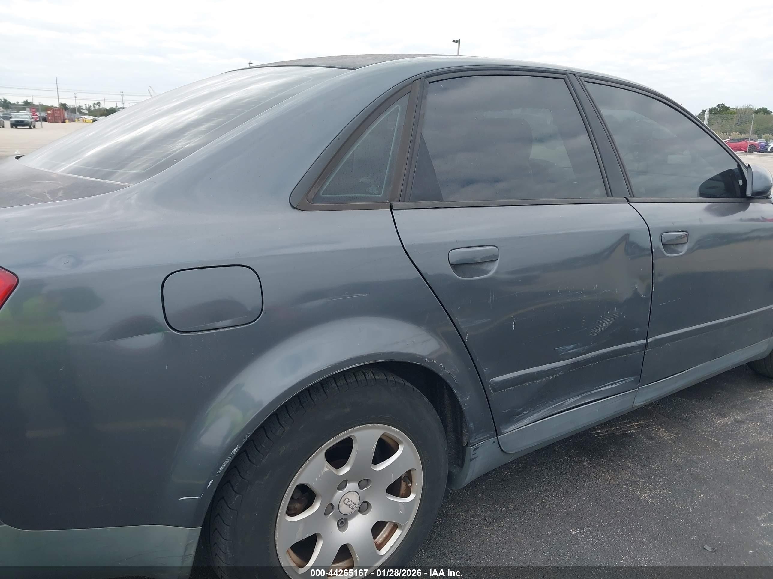 2002 Audi A4 1.8t Gray vin: WAULC68E92A178460
