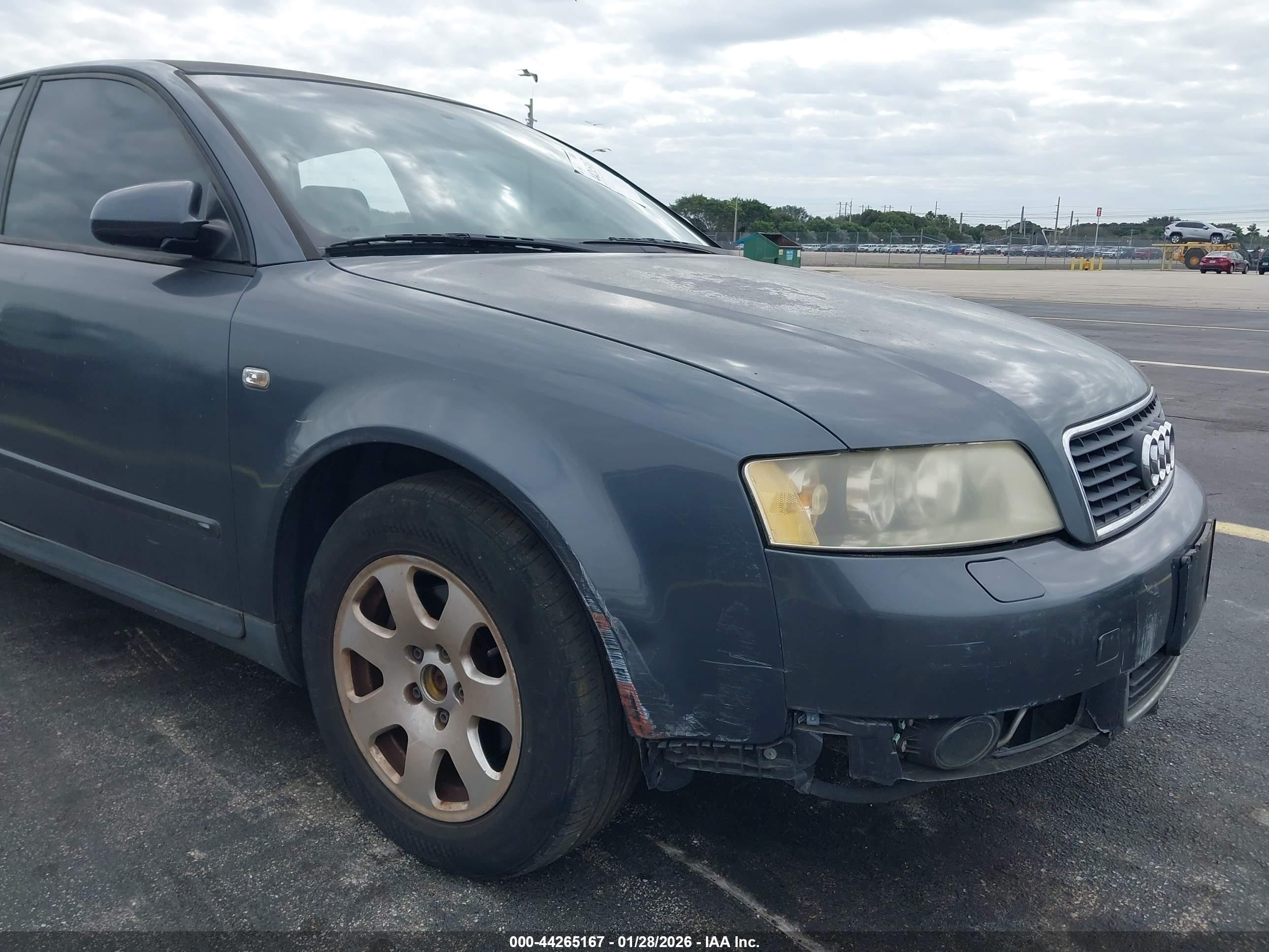 2002 Audi A4 1.8t Gray vin: WAULC68E92A178460