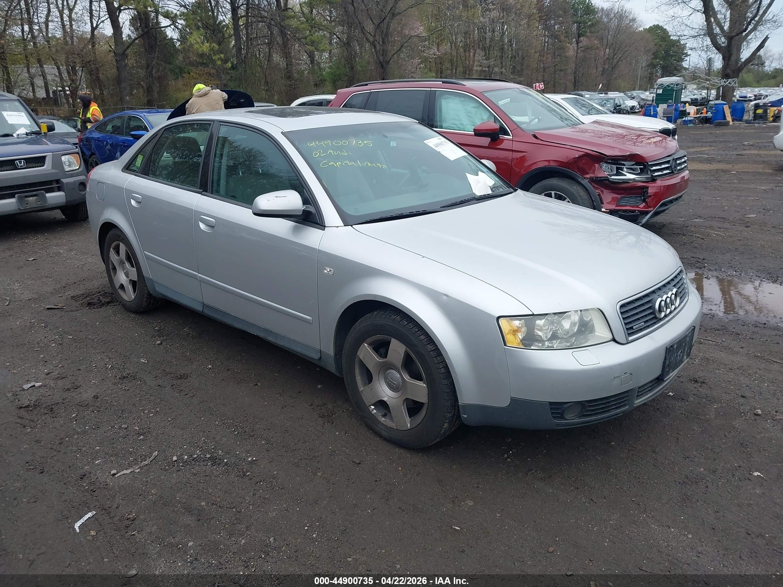 2002 Audi A4 1.8t Silver vin: WAULC68E92A306504