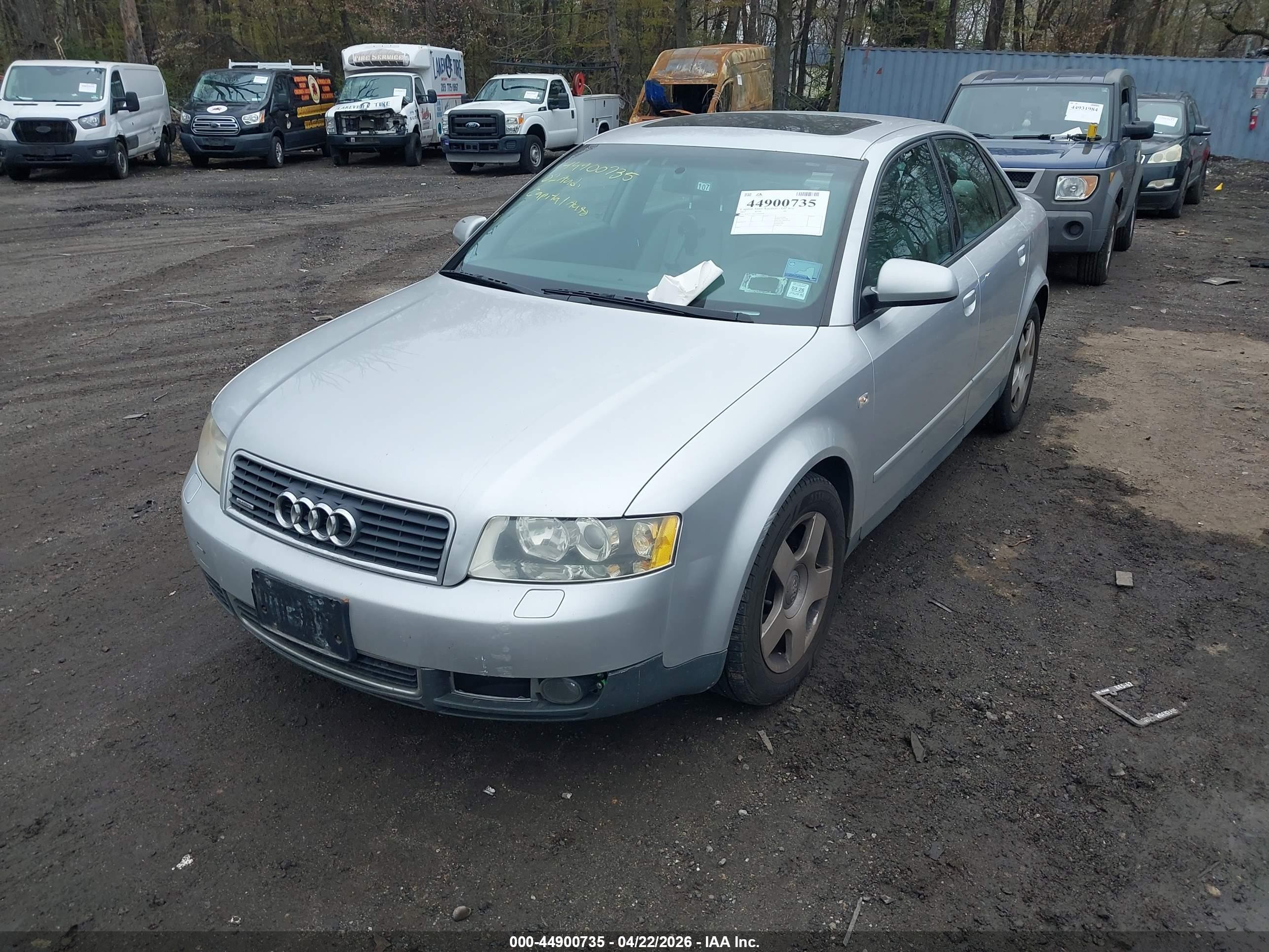 2002 Audi A4 1.8t Silver vin: WAULC68E92A306504