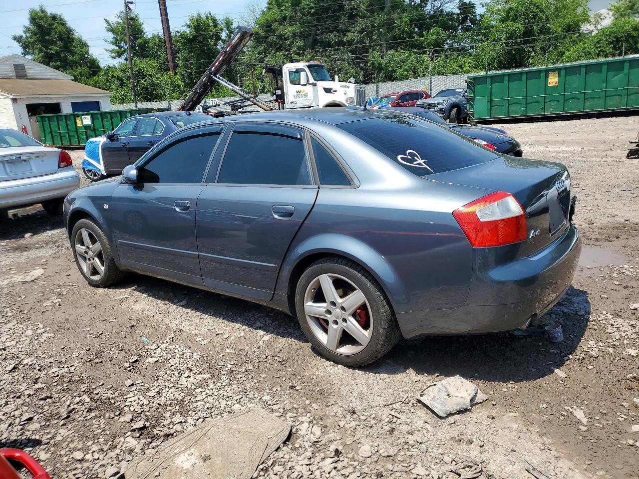 2005 Audi A4 1.8t Quattro Gray vin: WAULC68E95A026537