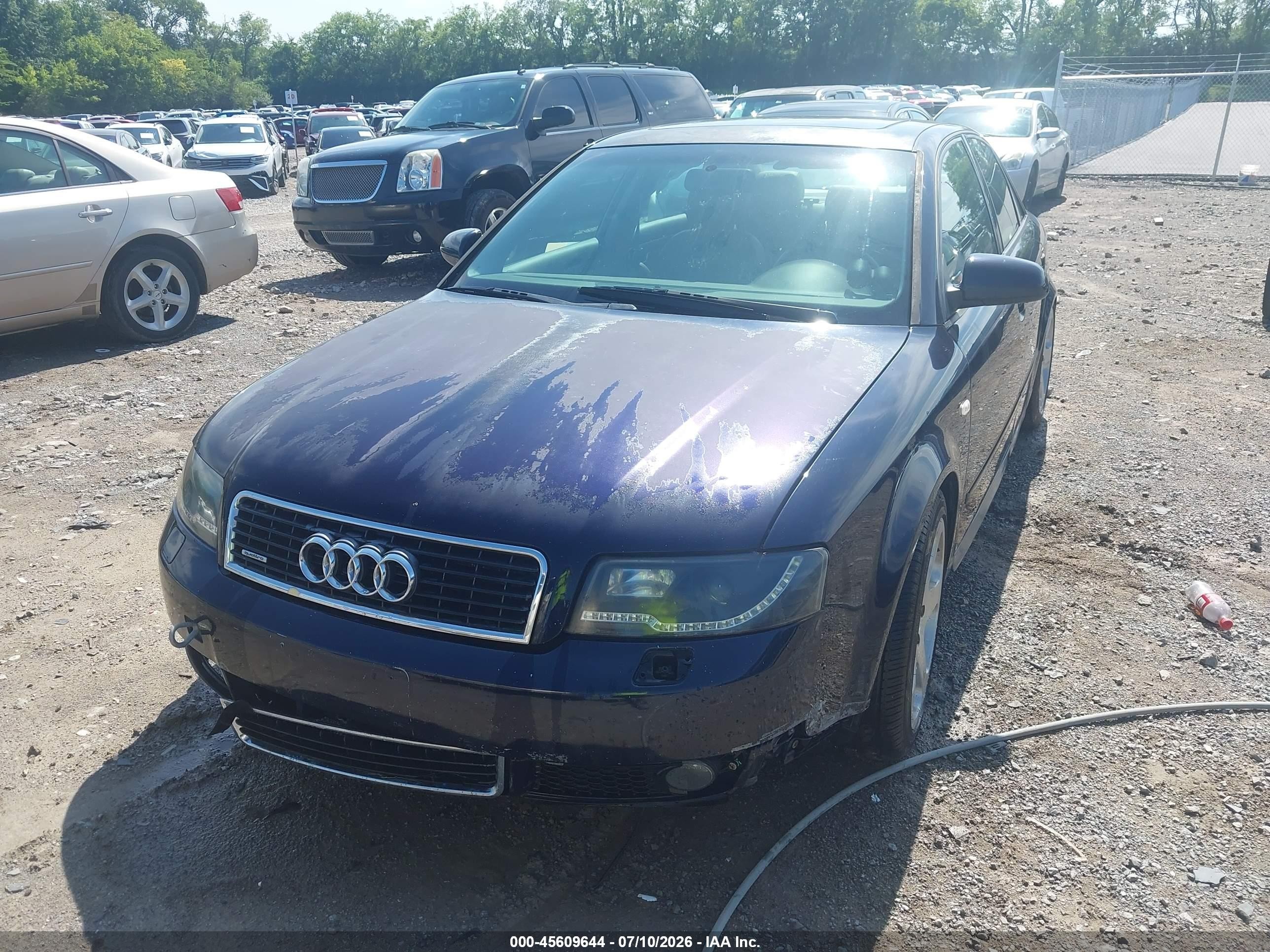 2002 Audi A4 1.8t Blue vin: WAULC68EX2A187734