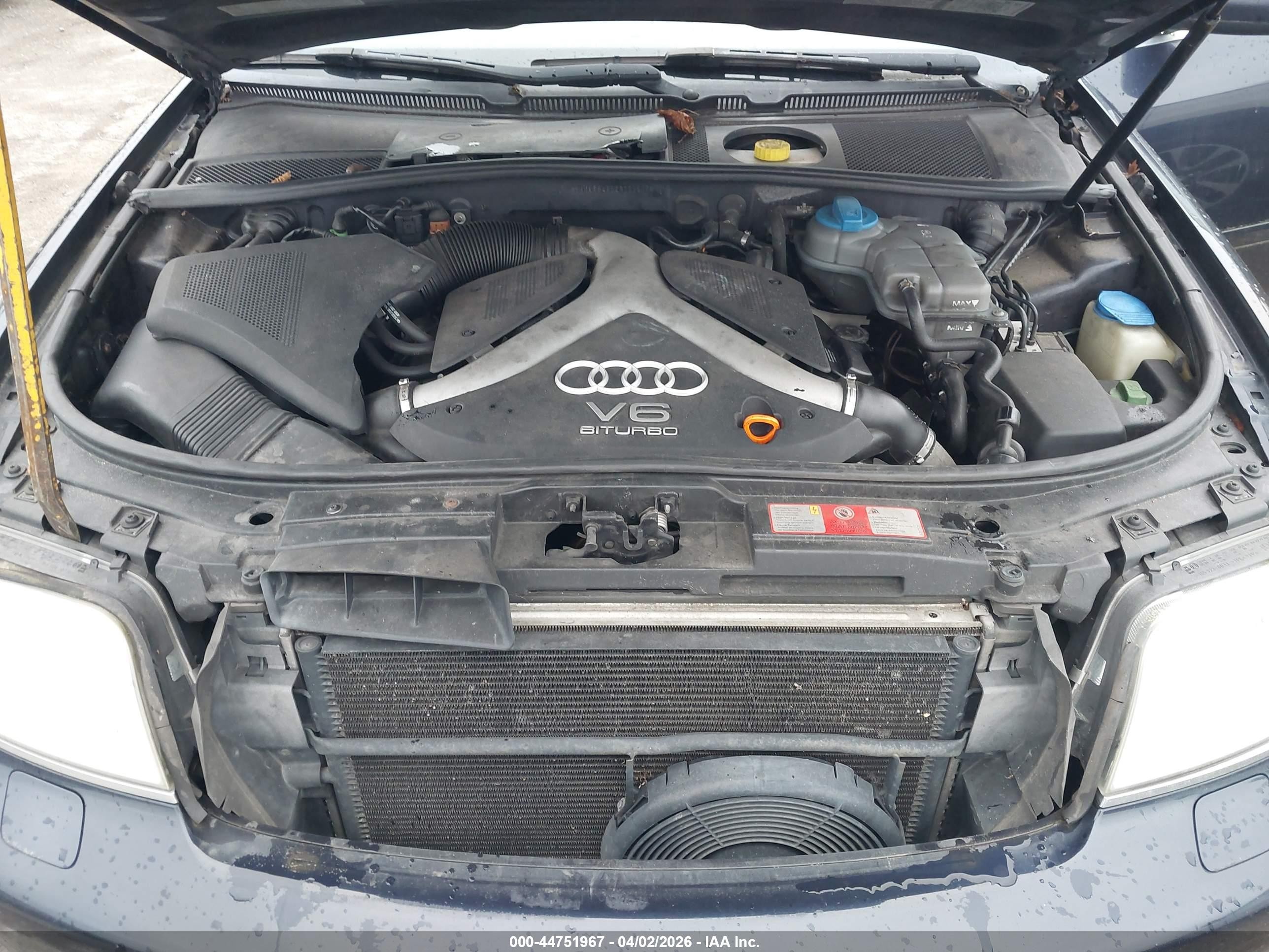 2002 Audi A6 2.7t Blue vin: WAULD64B02N099602