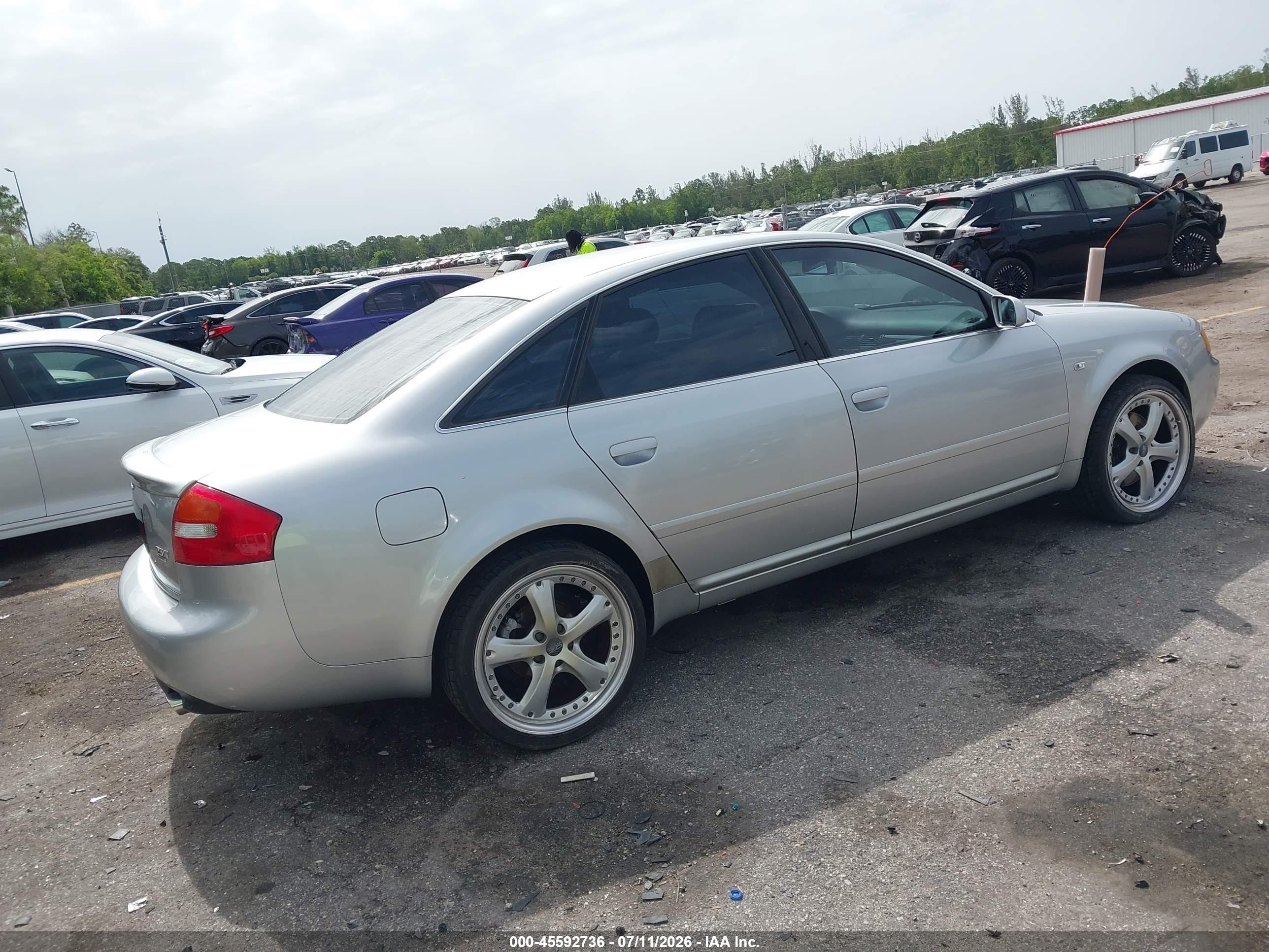 2002 Audi A6 2.7t Silver vin: WAULD64B32N137405