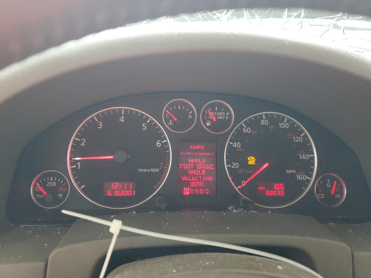 2002 Audi A6 2.7t Quattro Blue vin: WAULD64B62N017128
