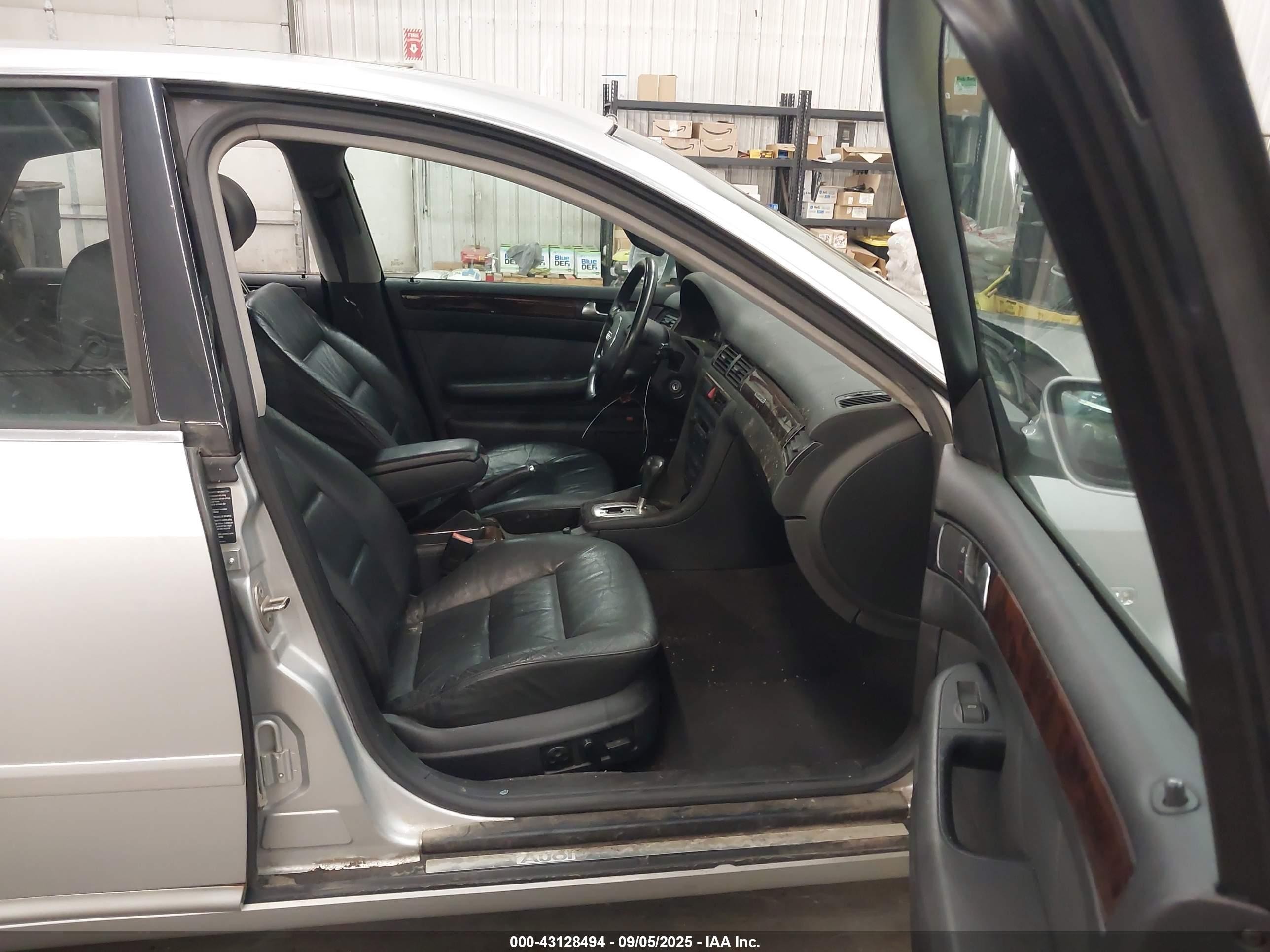 2002 Audi A6 2.7t Silver vin: WAULD64B82N023478