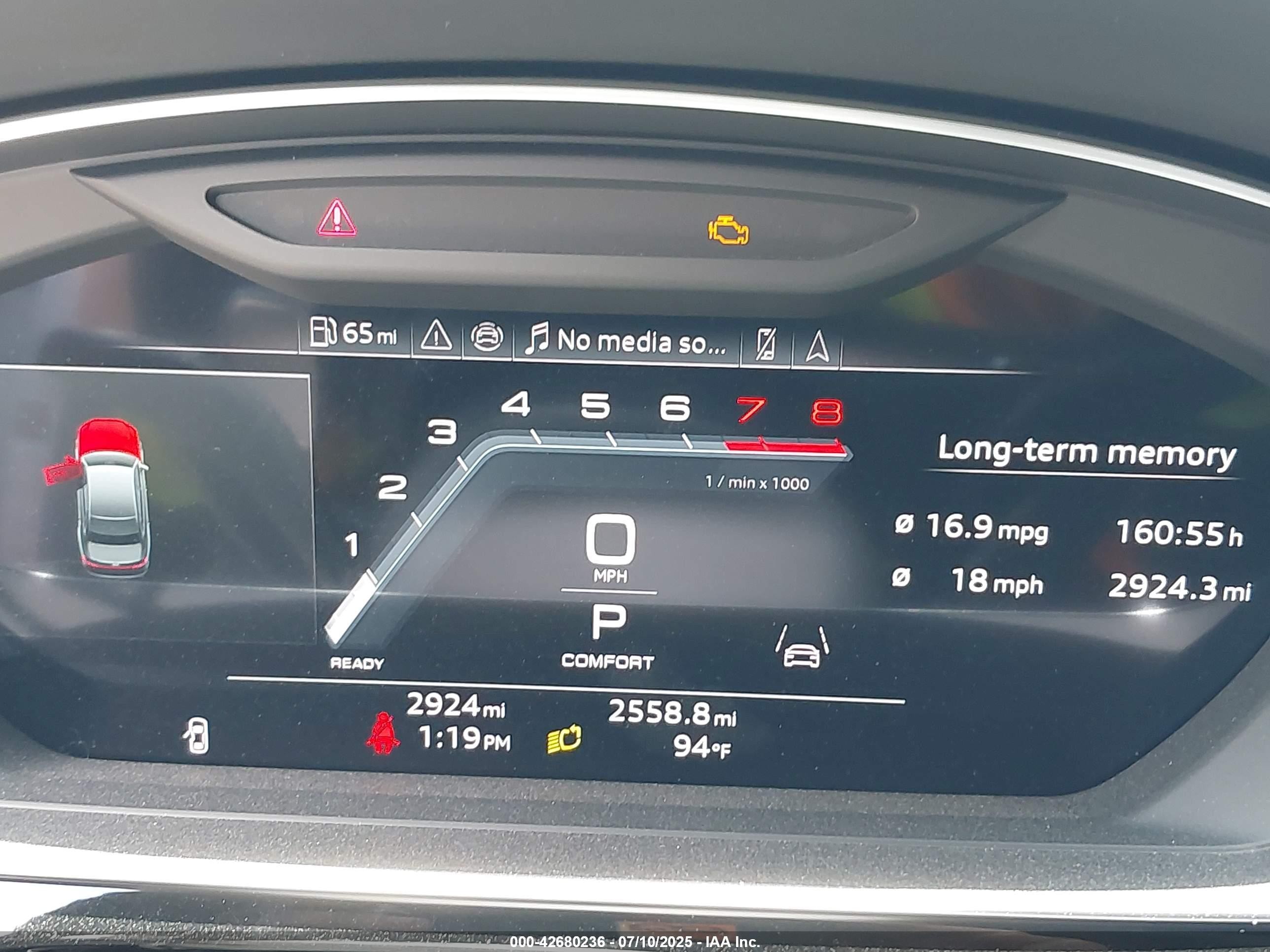 2025 Audi A8 L 55 Tfsi Quattro Tiptronic Серебряный vin: WAULDAF82SN001562