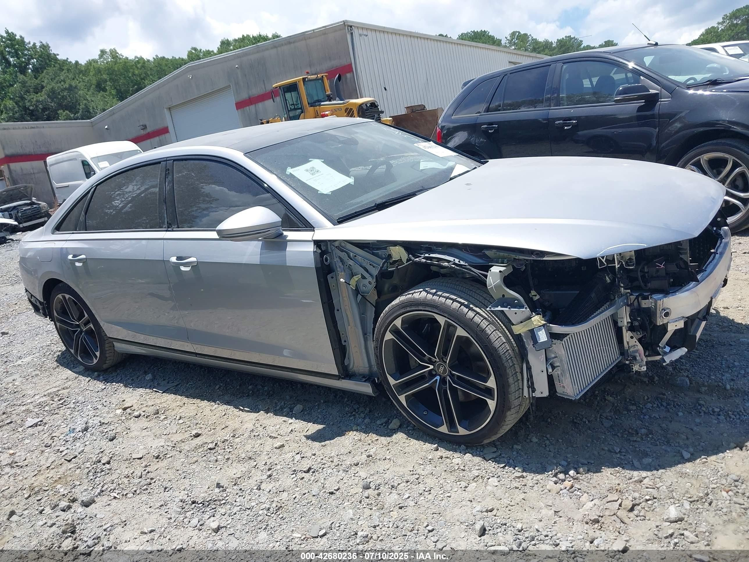2025 Audi A8 L 55 Tfsi Quattro Tiptronic Серебряный vin: WAULDAF82SN001562