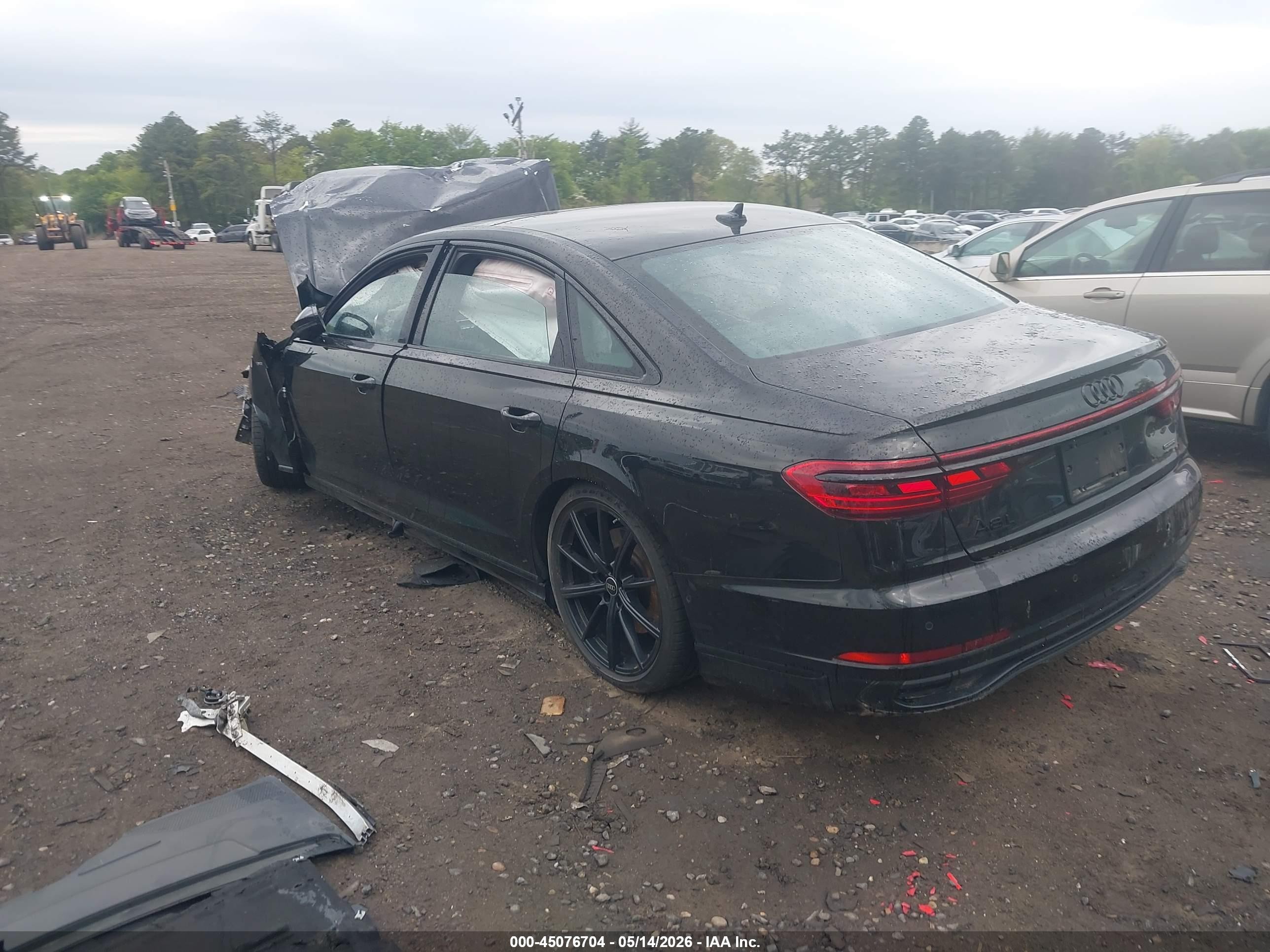 2023 Audi A8 L 55 Tfsi Quattro Tiptronic Black vin: WAULDAF84PN013977