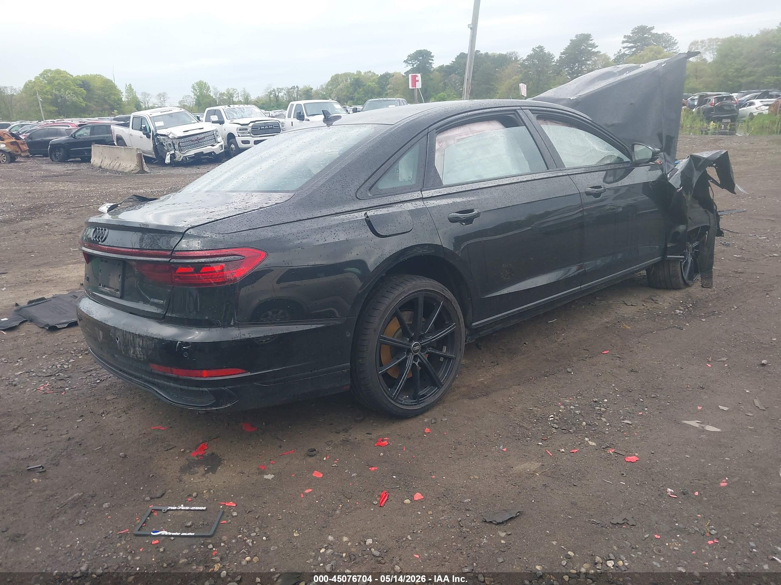 2023 Audi A8 L 55 Tfsi Quattro Tiptronic Black vin: WAULDAF84PN013977