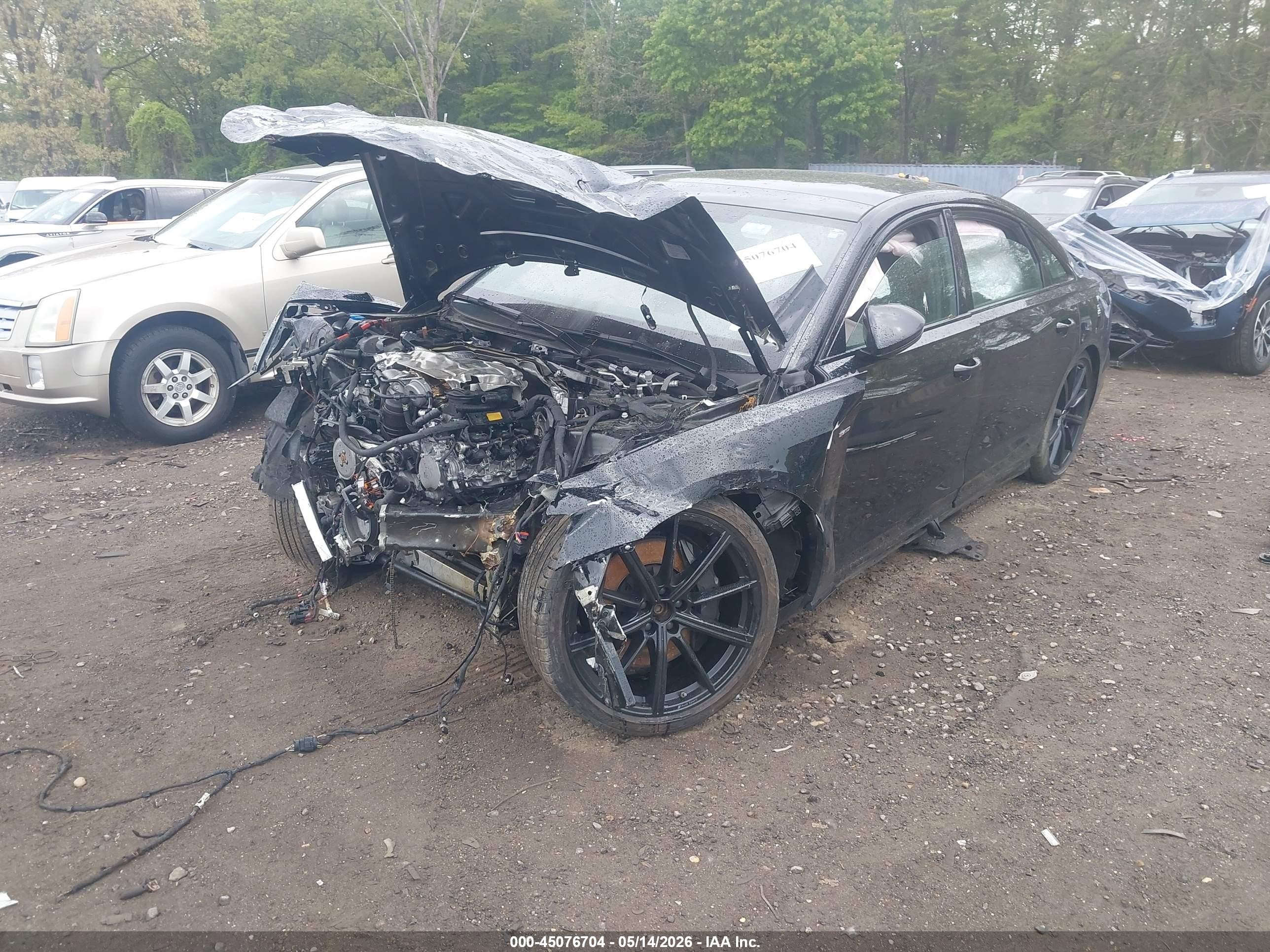 2023 Audi A8 L 55 Tfsi Quattro Tiptronic Black vin: WAULDAF84PN013977