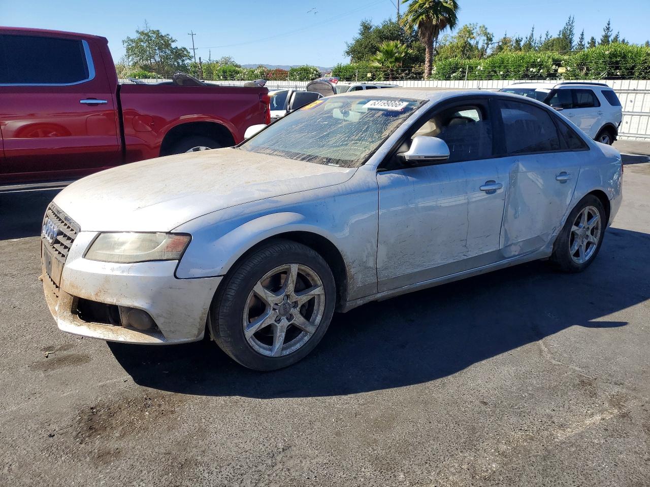 2009 Audi A4 2.0t Quattro Серебряный vin: WAULF78K09A129466