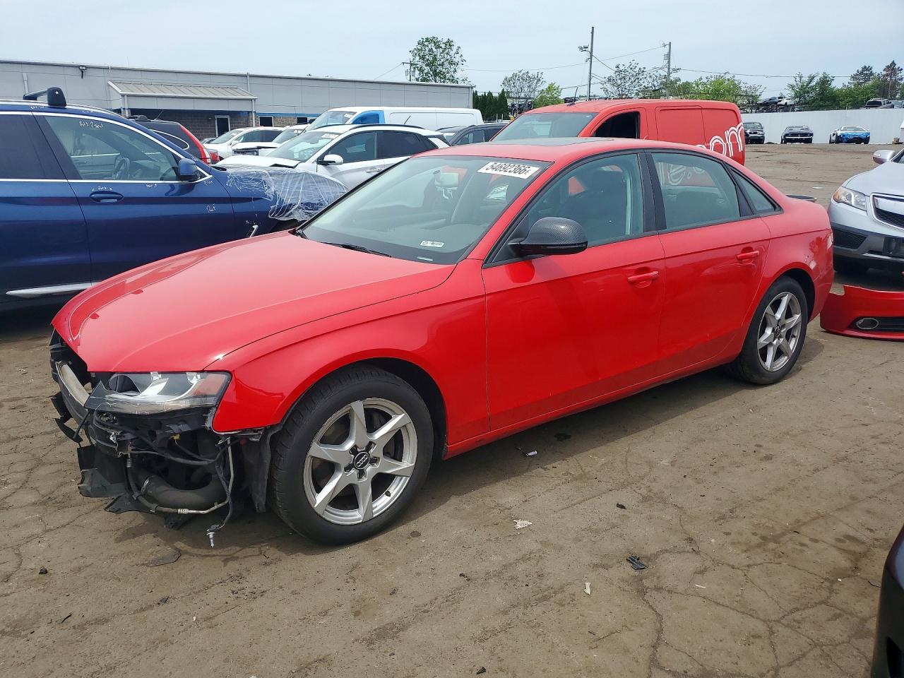 2009 Audi A4 2.0t Quattro Red vin: WAULF78K09N033510