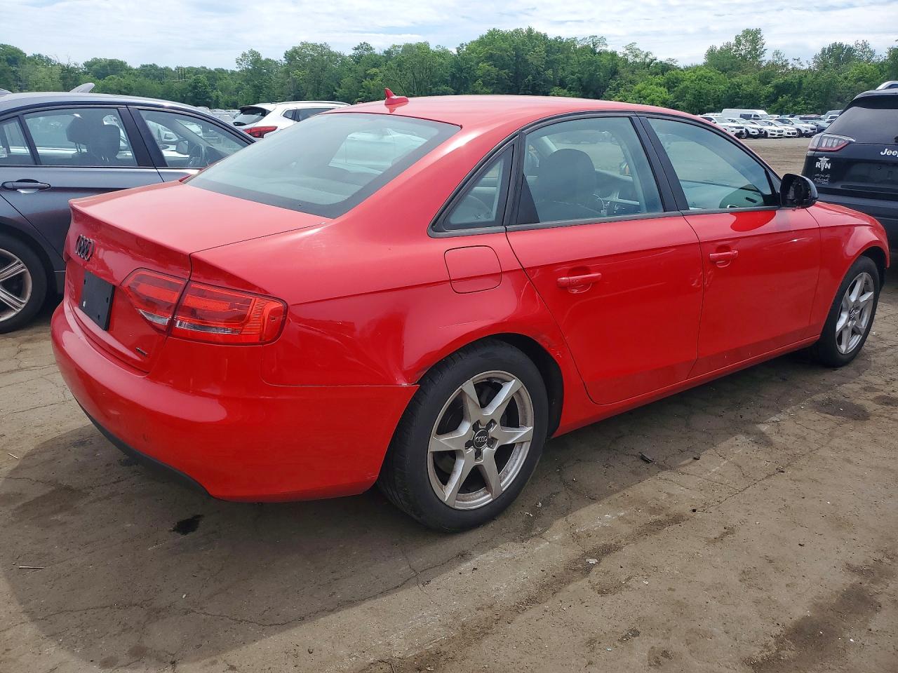 2009 Audi A4 2.0t Quattro Red vin: WAULF78K09N033510