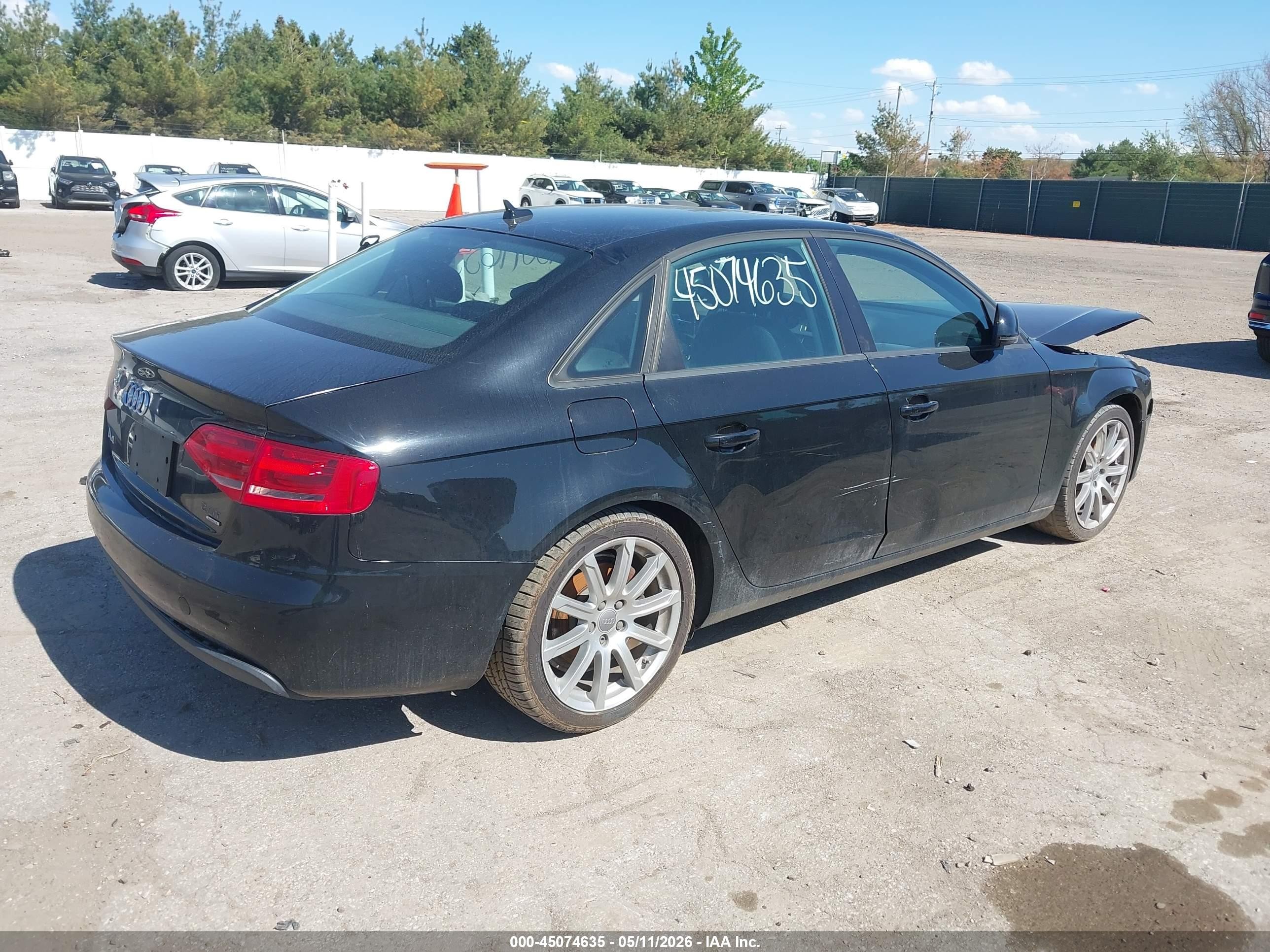 2009 Audi A4 2.0t Premium Черный vin: WAULF78K19N027733