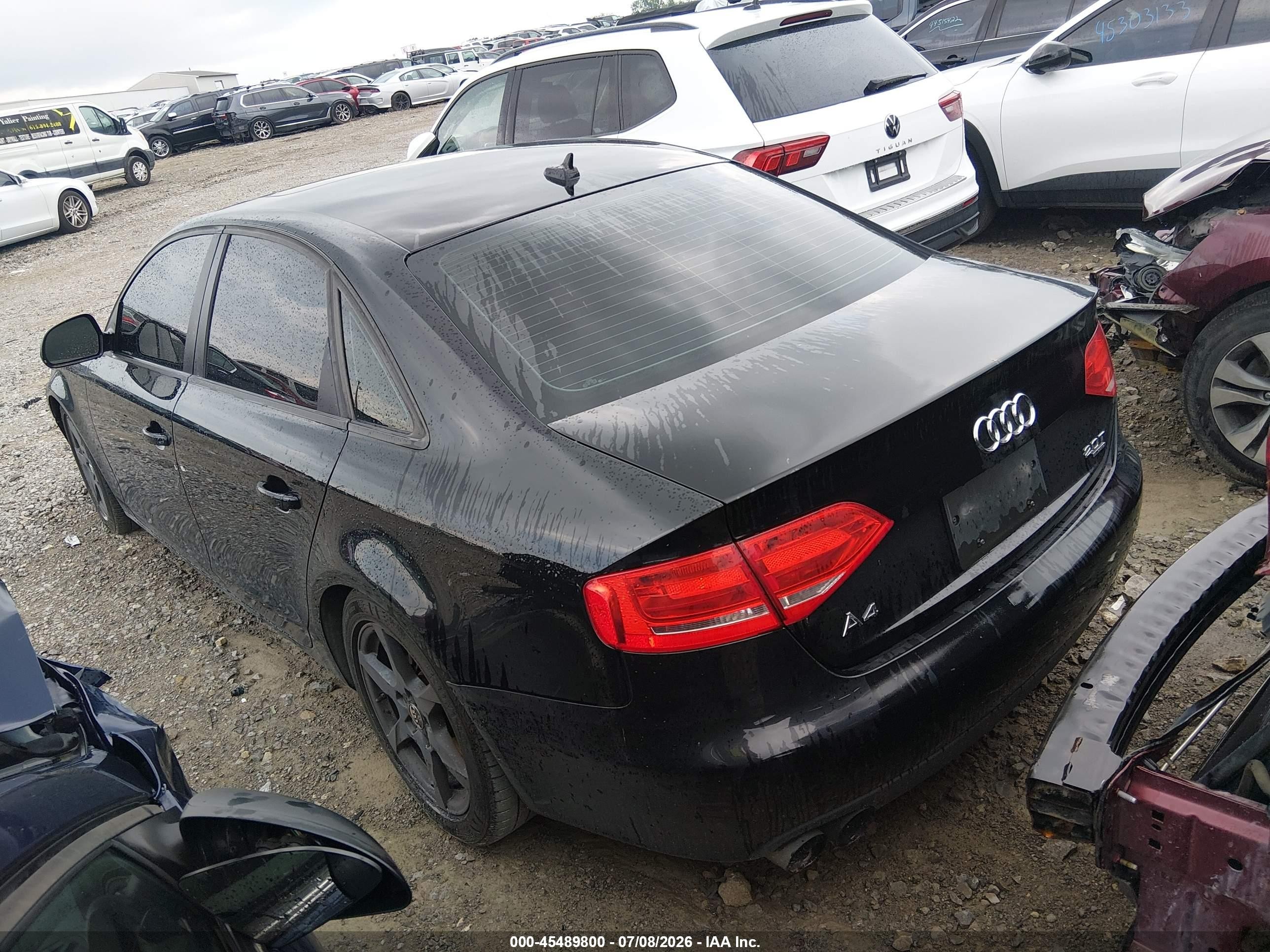 2009 Audi A4 2.0t Premium Черный vin: WAULF78K29A138363