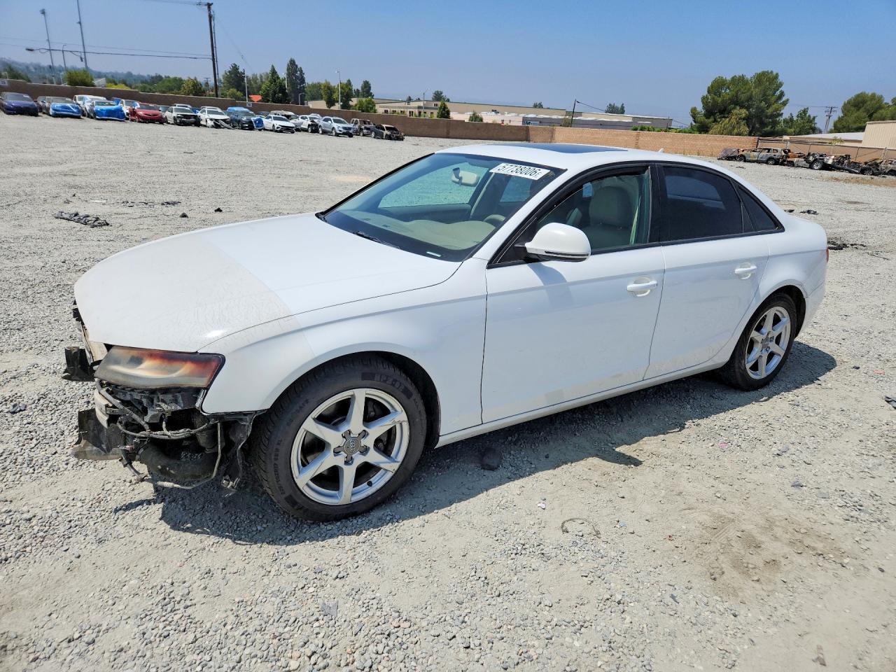2009 Audi A4 2.0t Quattro White vin: WAULF78K39A135732