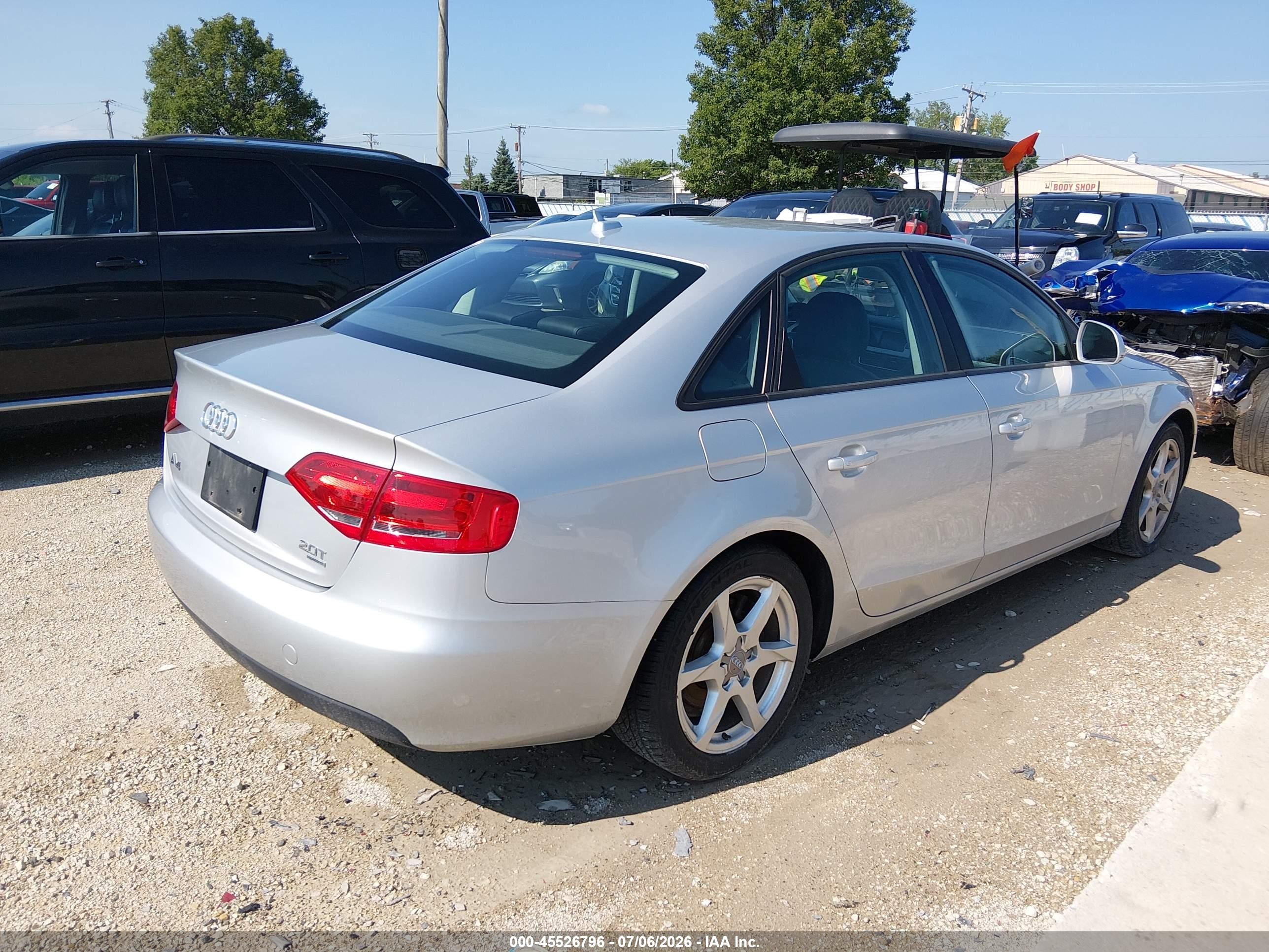 2009 Audi A4 2.0t Premium Серебряный vin: WAULF78K49N012496