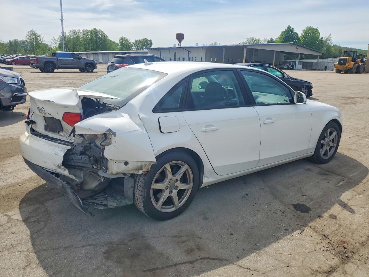 2009 Audi A4 2.0t Quattro White vin: WAULF78K49N027063