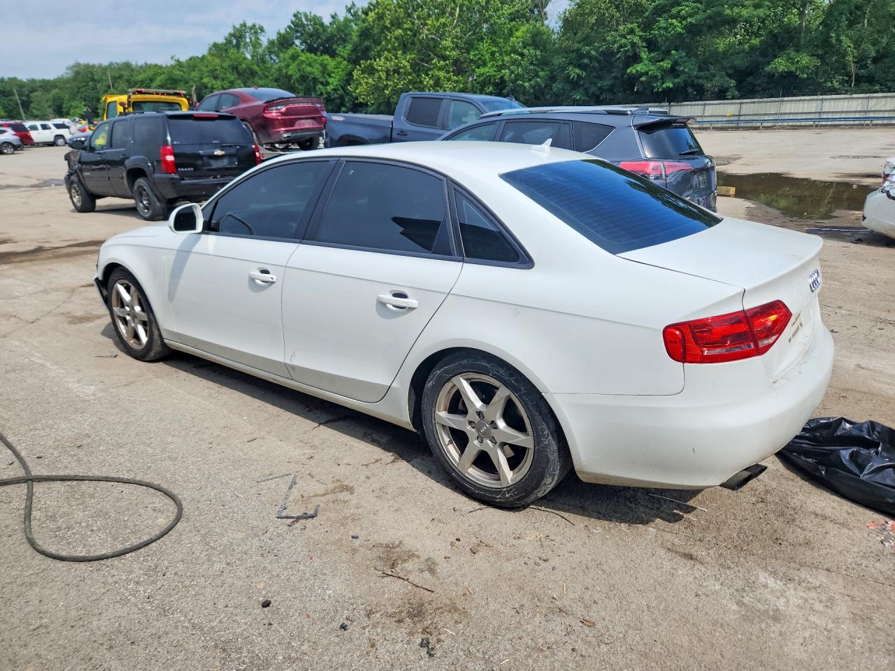 2009 Audi A4 2.0t Quattro Белый vin: WAULF78K99N025230