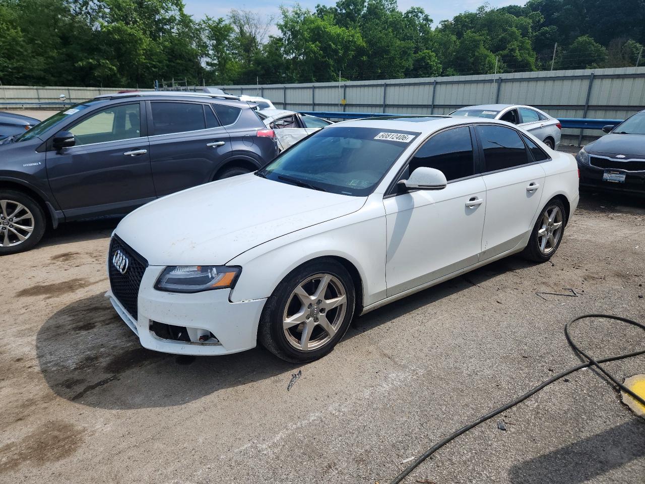 2009 Audi A4 2.0t Quattro White vin: WAULF78K99N025230