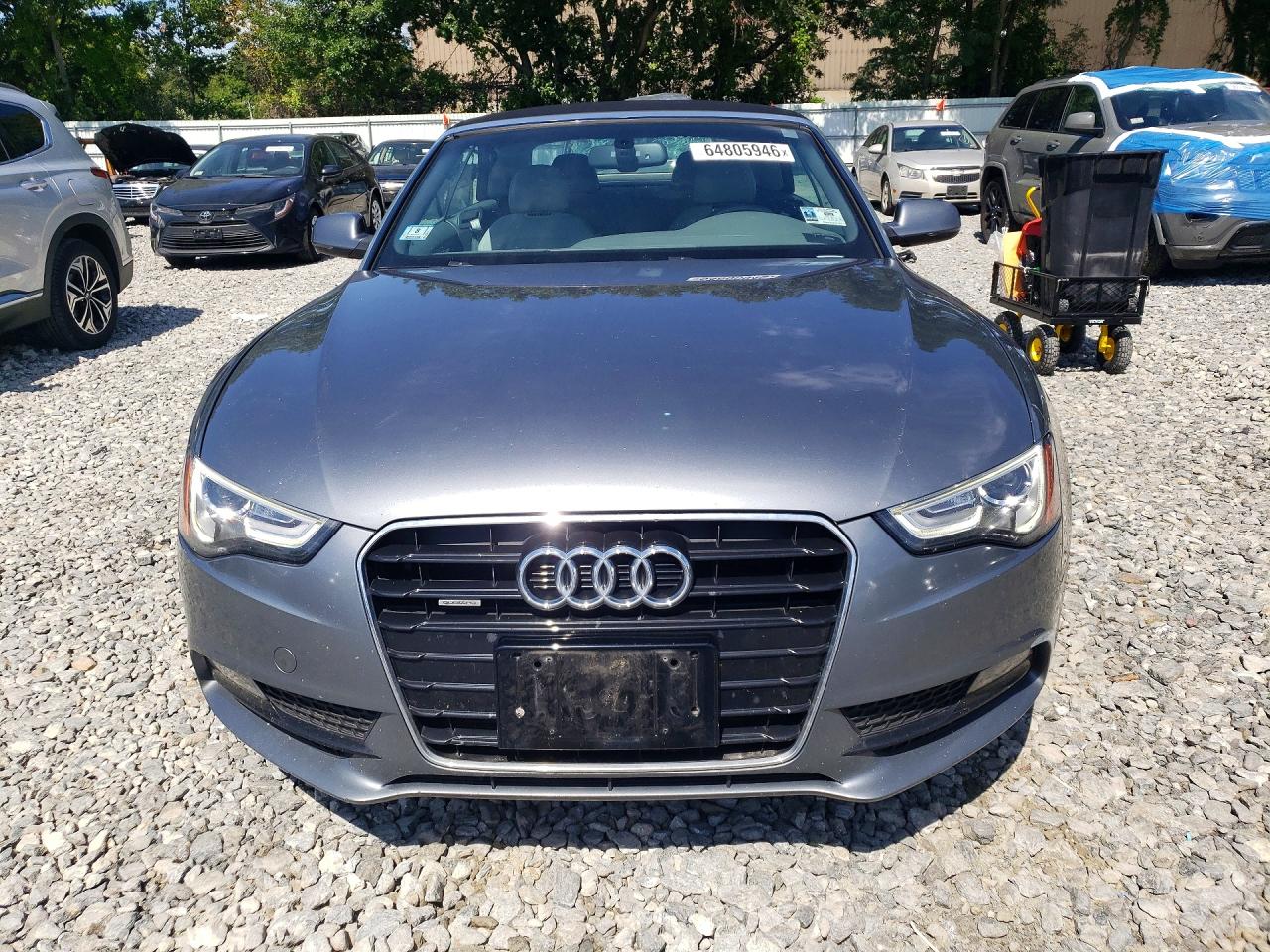 2014 Audi A5 Premium Plus Gray vin: WAULFAFH1EN014107