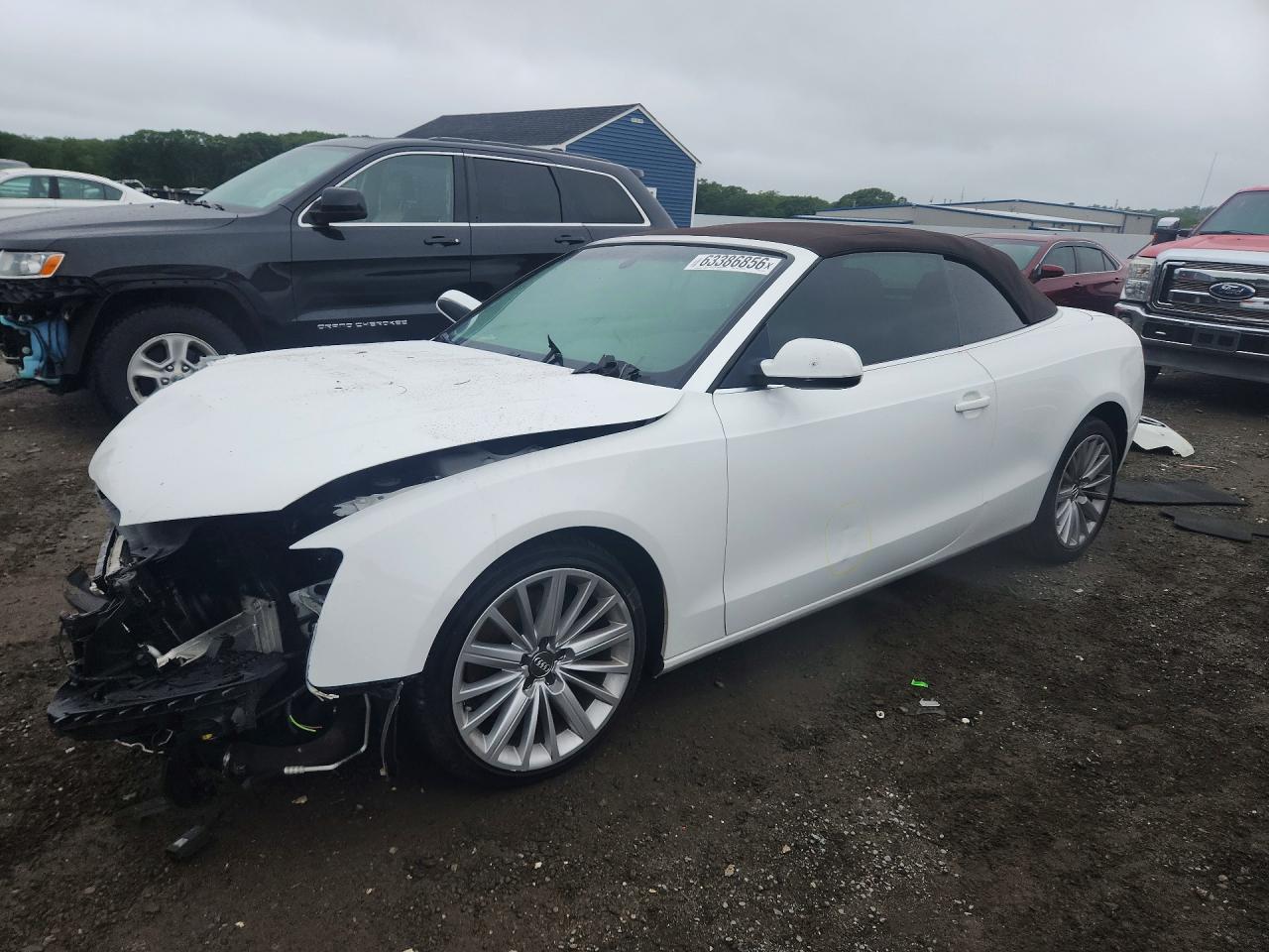 2010 Audi A5 Premium Plus White vin: WAULFAFH2AN018273