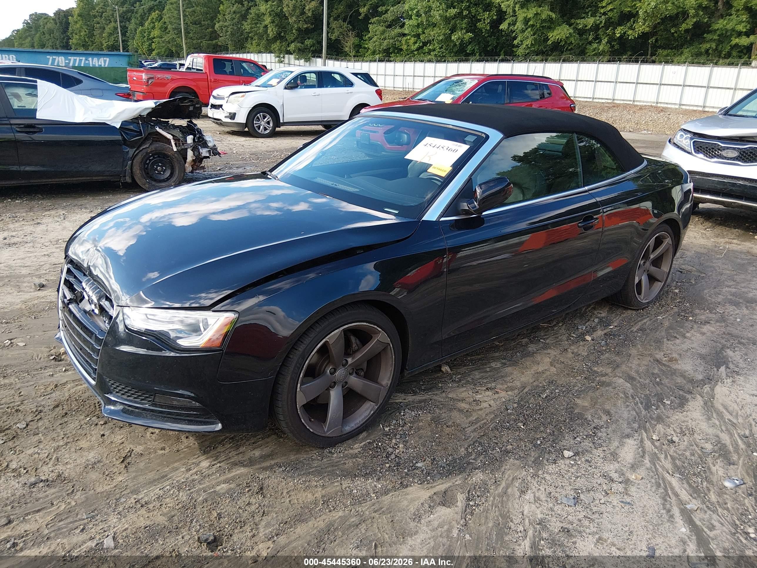 2014 Audi A5 2.0t Premium Black vin: WAULFAFH2EN001916