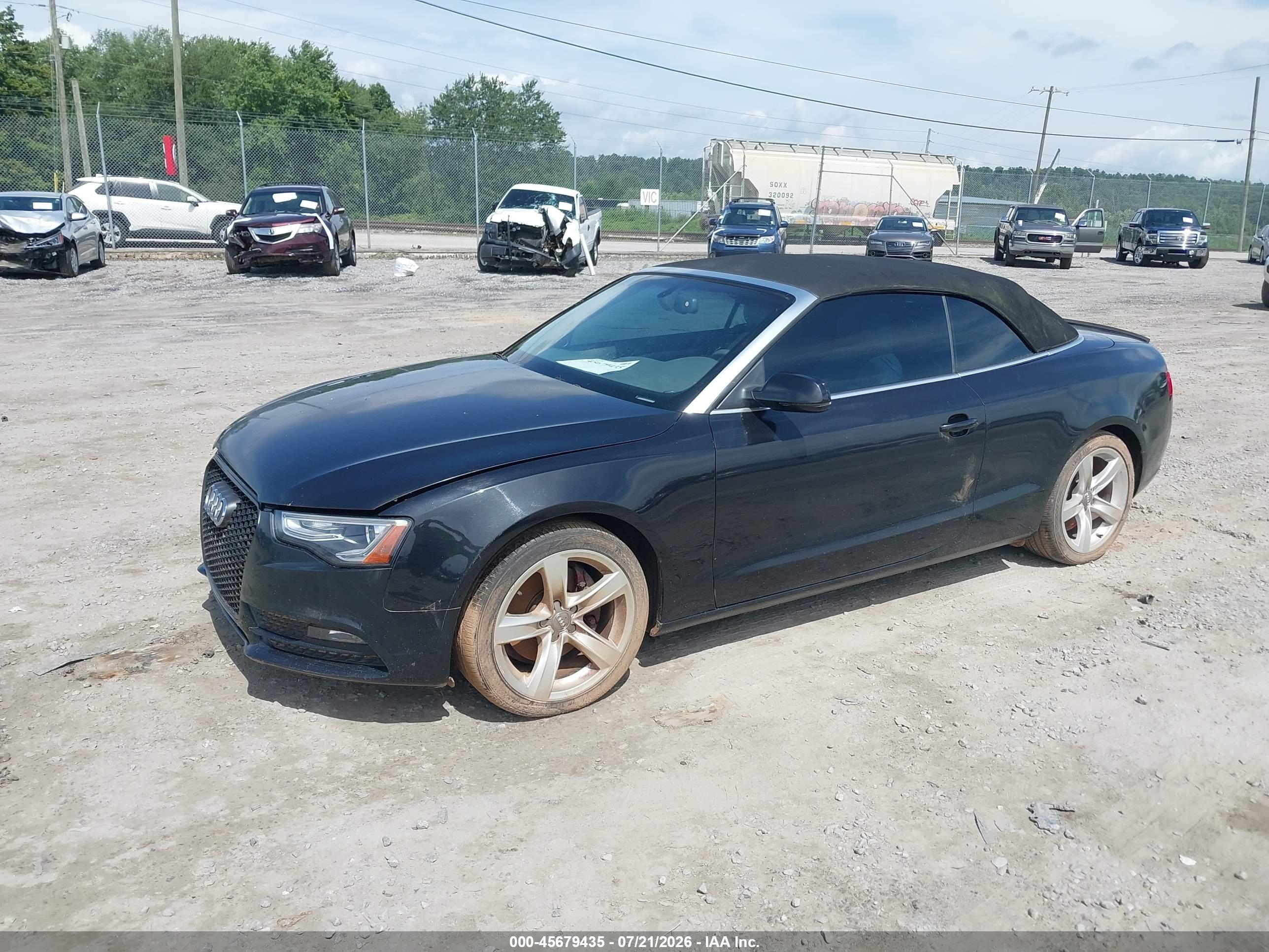 2014 Audi A5 2.0t Premium Black vin: WAULFAFH2EN013936