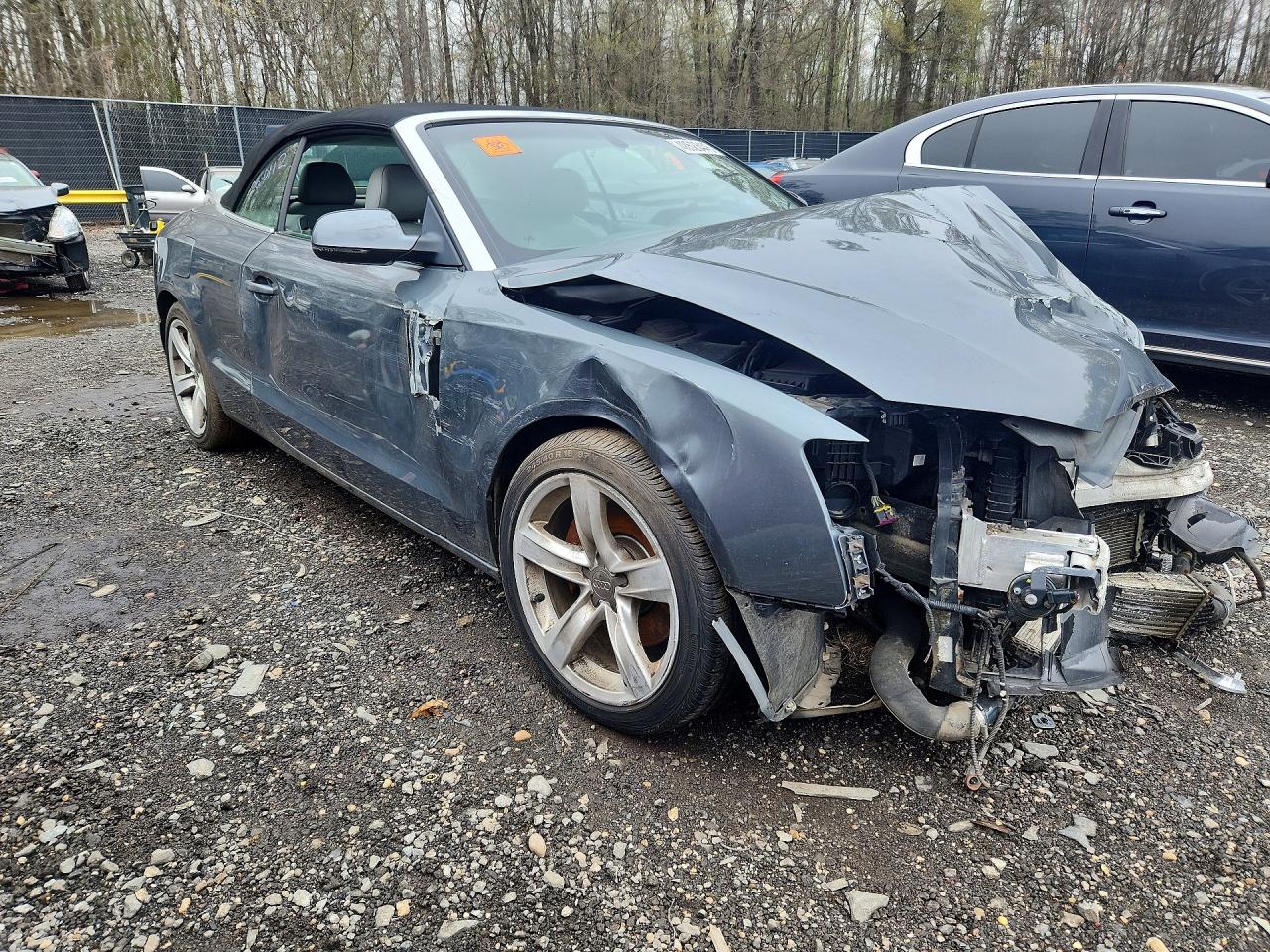 2013 Audi A5 Premium Plus Gray vin: WAULFAFH3DN002426