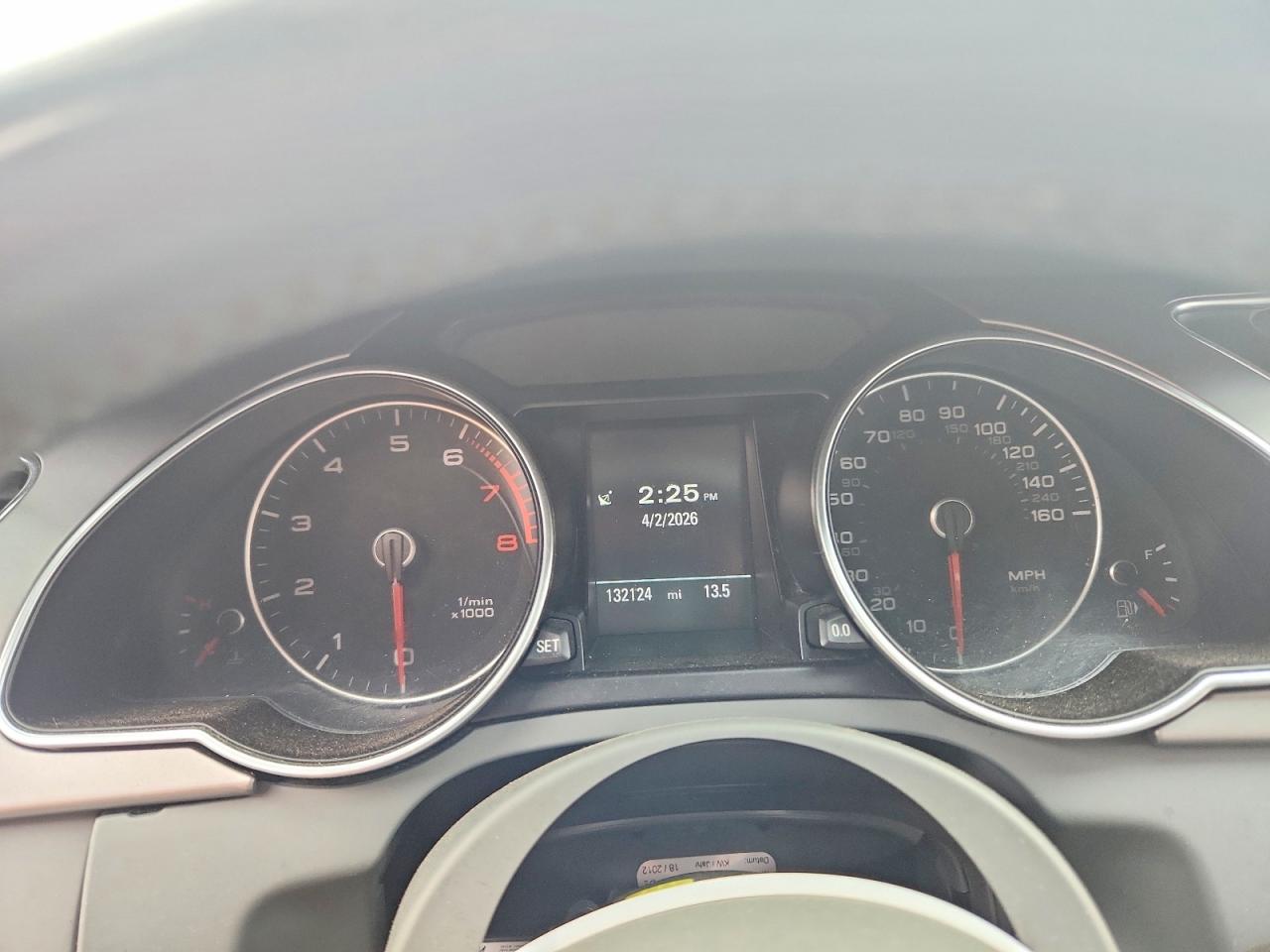 2013 Audi A5 Premium Plus Gray vin: WAULFAFH3DN002426
