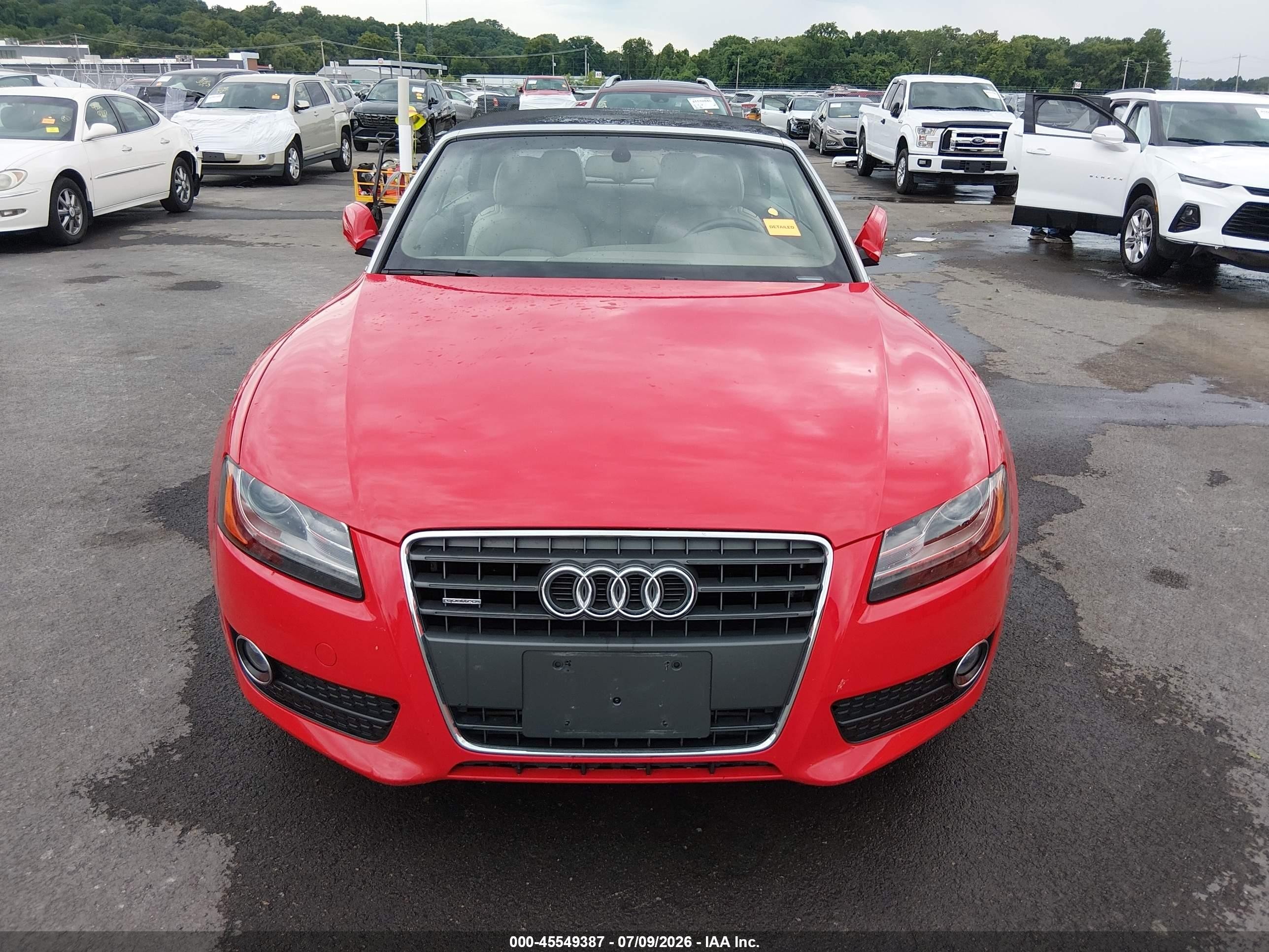 2011 Audi A5 2.0t Premium Red vin: WAULFAFH4BN001766