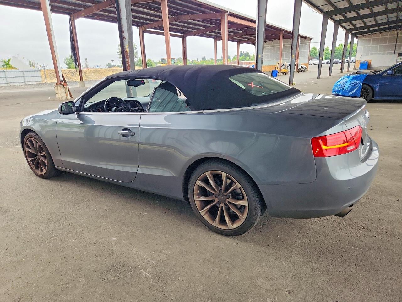 2013 Audi A5 Premium Plus Gray vin: WAULFAFH4DN008266