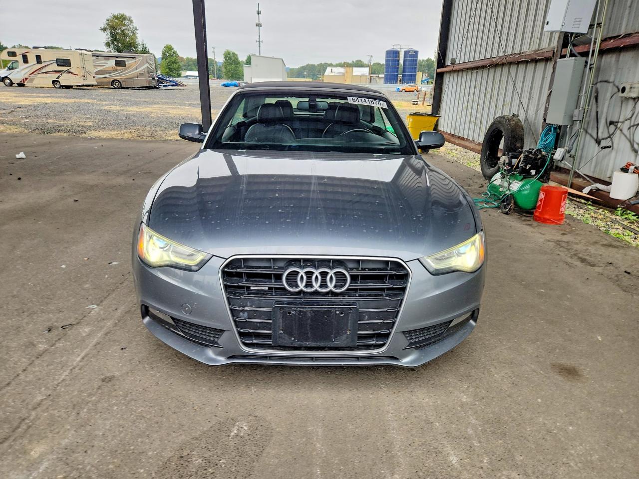 2013 Audi A5 Premium Plus Gray vin: WAULFAFH4DN008266