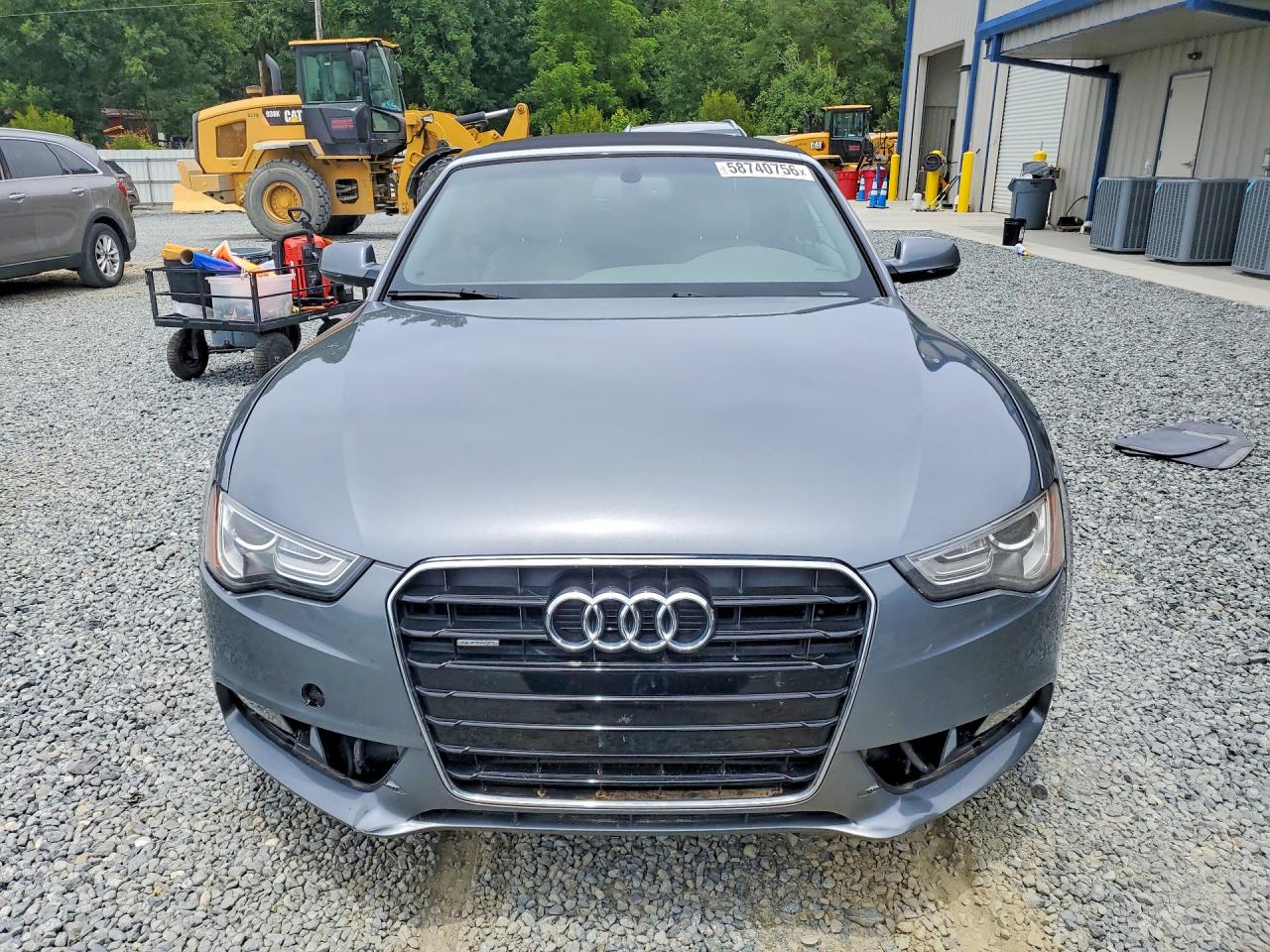2014 Audi A5 Premium Plus Silver vin: WAULFAFH4EN006745