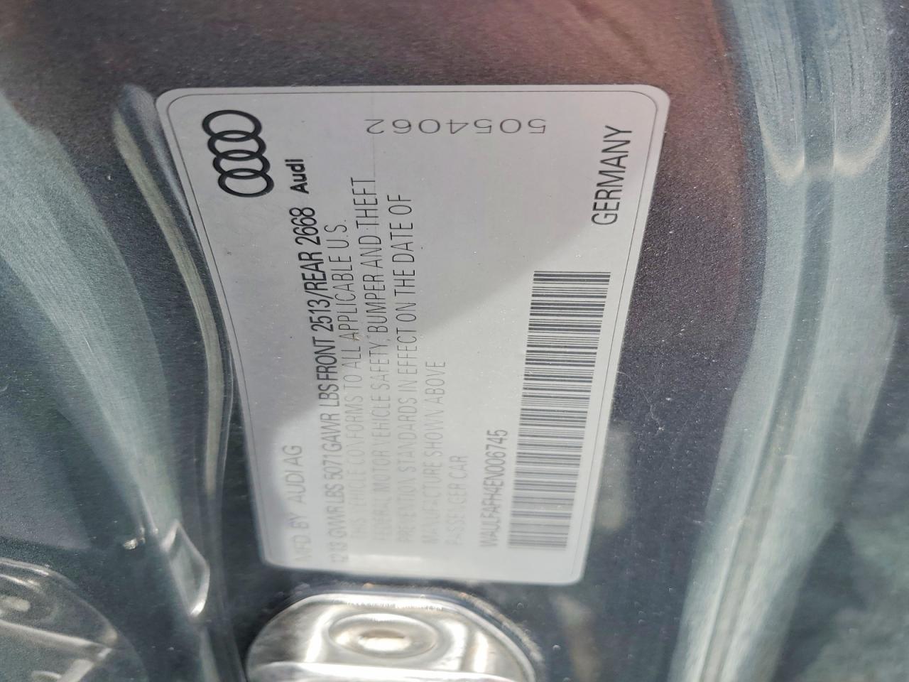 2014 Audi A5 Premium Plus Silver vin: WAULFAFH4EN006745