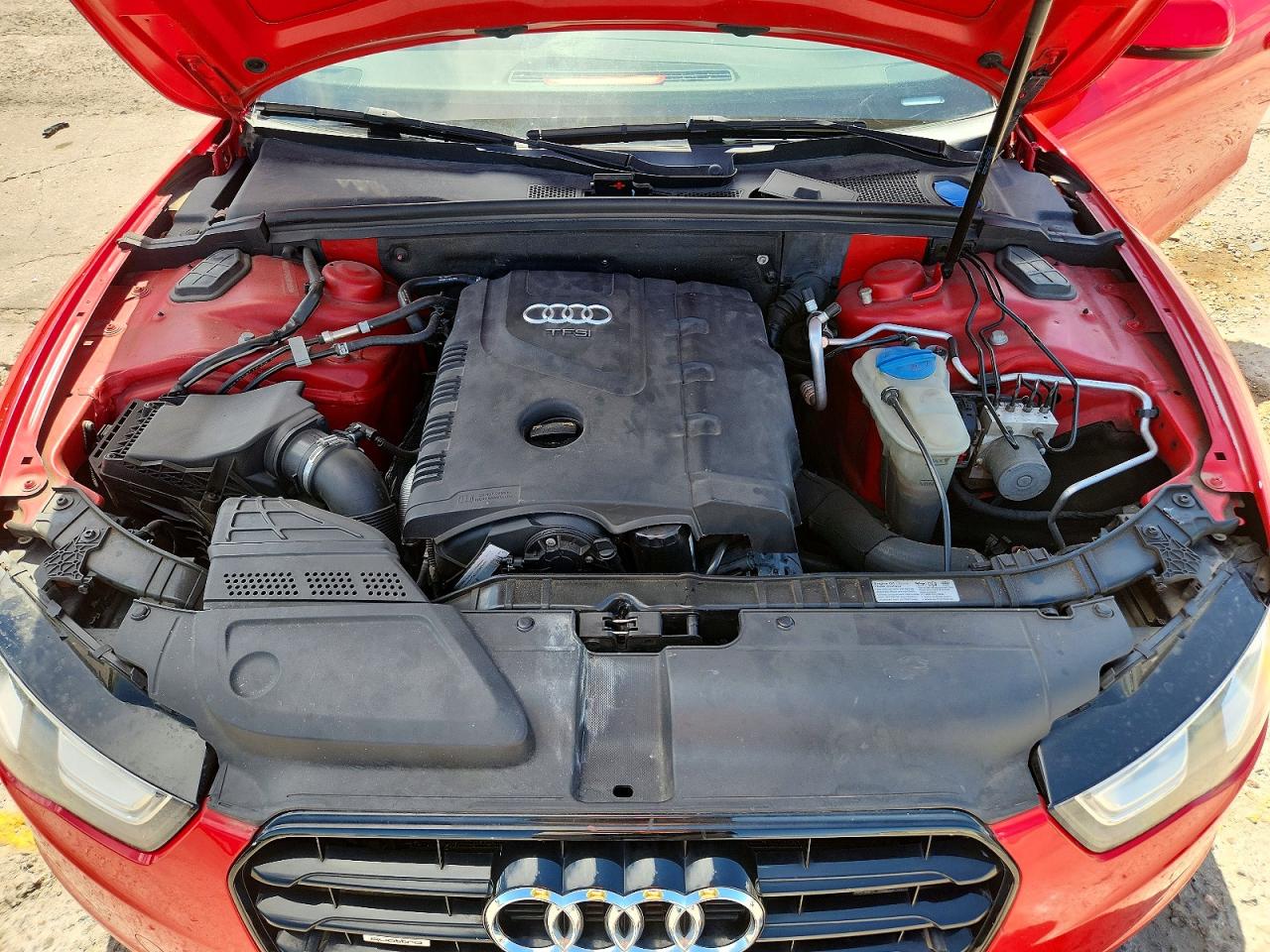 2014 Audi A5 Premium Plus Red vin: WAULFAFH4EN013923