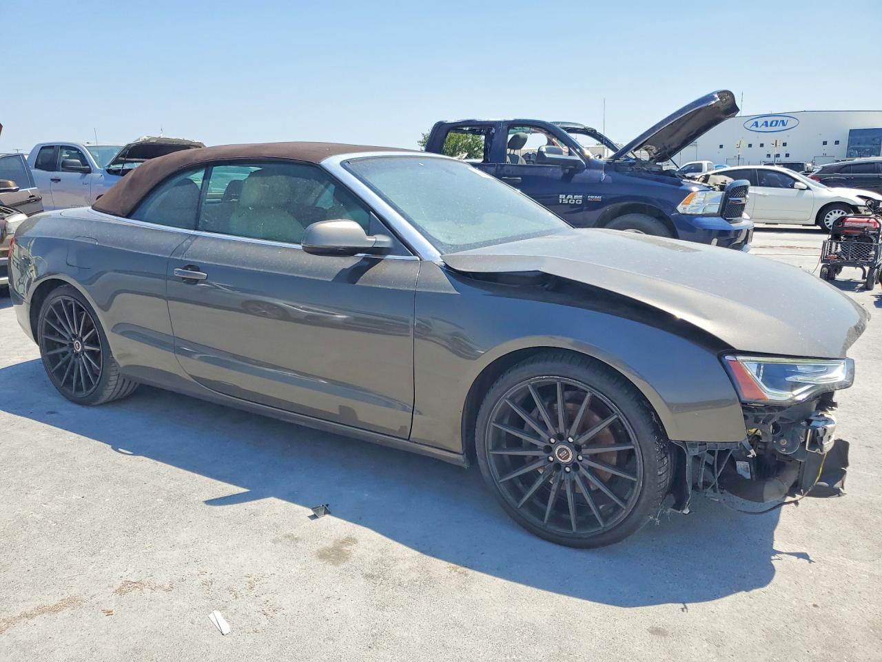 2014 Audi A5 Quattro Premium Plus Серый vin: WAULFAFH8EN003962