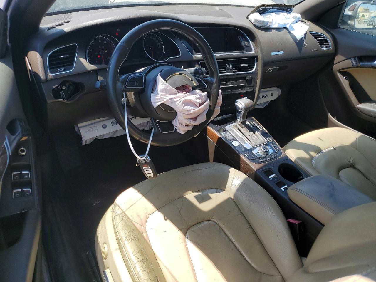 2014 Audi A5 Quattro Premium Plus Серый vin: WAULFAFH8EN003962