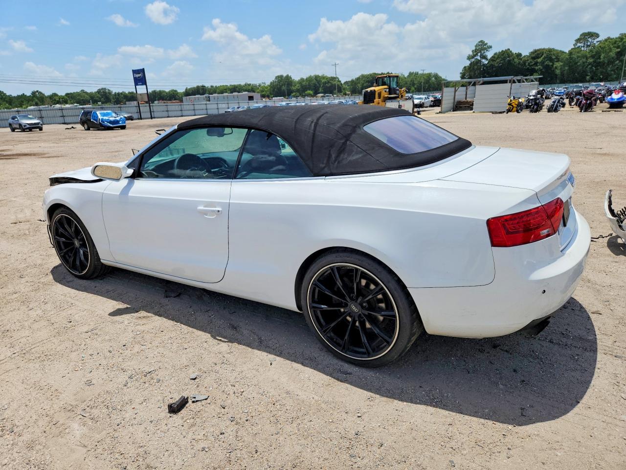 2014 Audi A5 Premium Plus White vin: WAULFAFH8EN014489