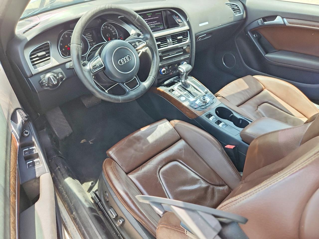 2014 Audi A5 Premium Plus White vin: WAULFAFH8EN014489