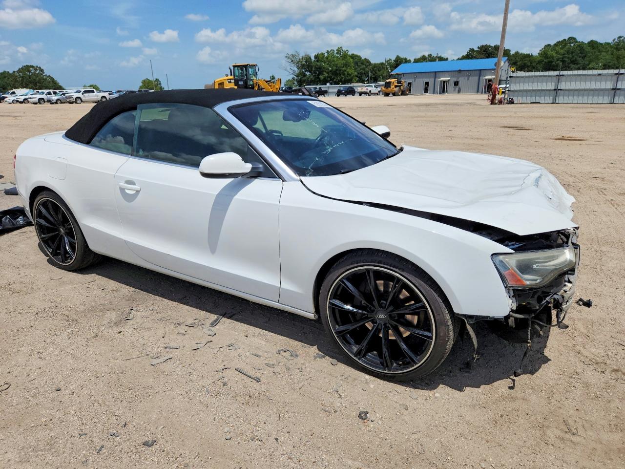 2014 Audi A5 Premium Plus White vin: WAULFAFH8EN014489