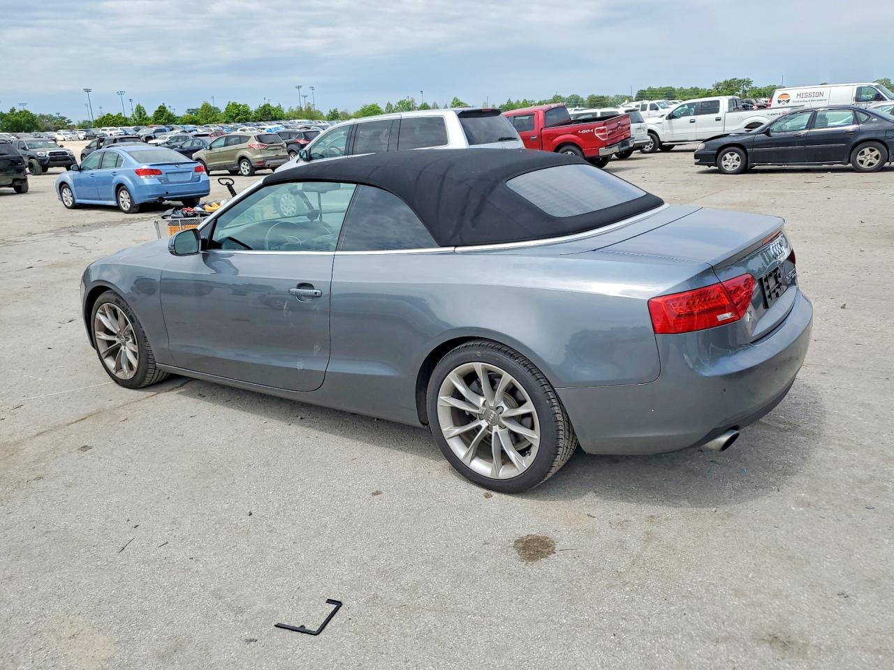 2013 Audi A5 Premium Plus Silver vin: WAULFAFH9DN005783