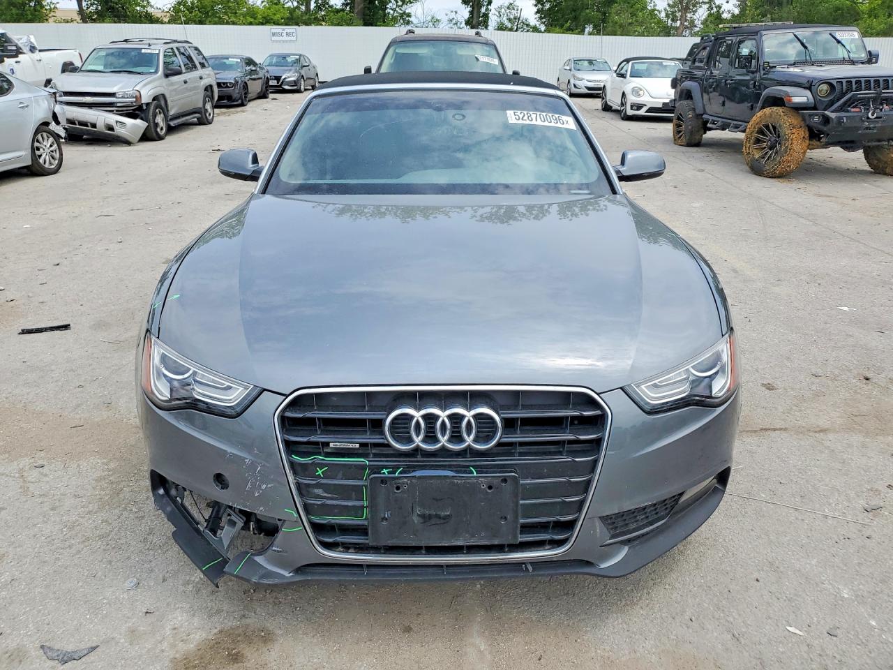 2013 Audi A5 Premium Plus Silver vin: WAULFAFH9DN005783